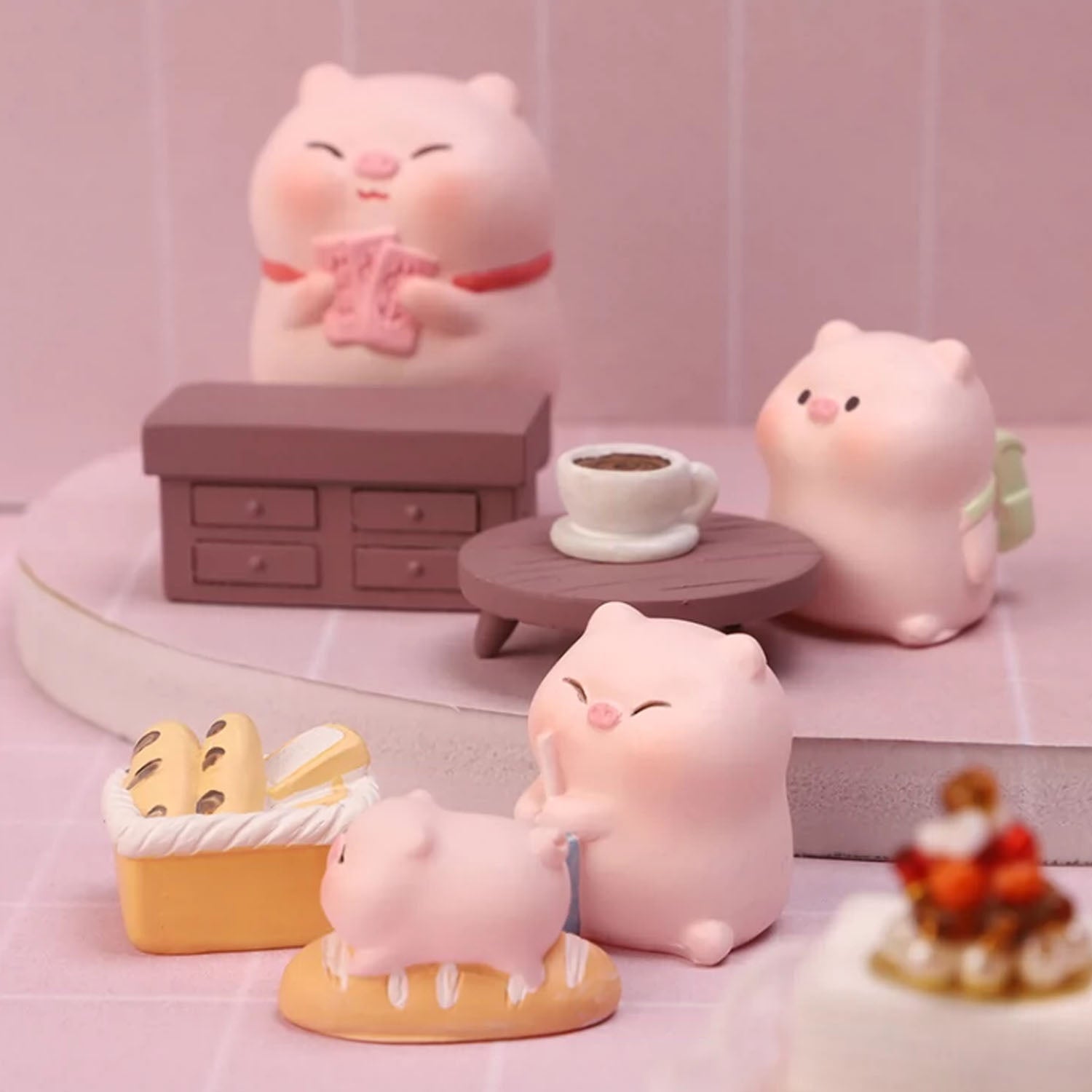 Piggy Restaurant Series Mini Bean Blind Box