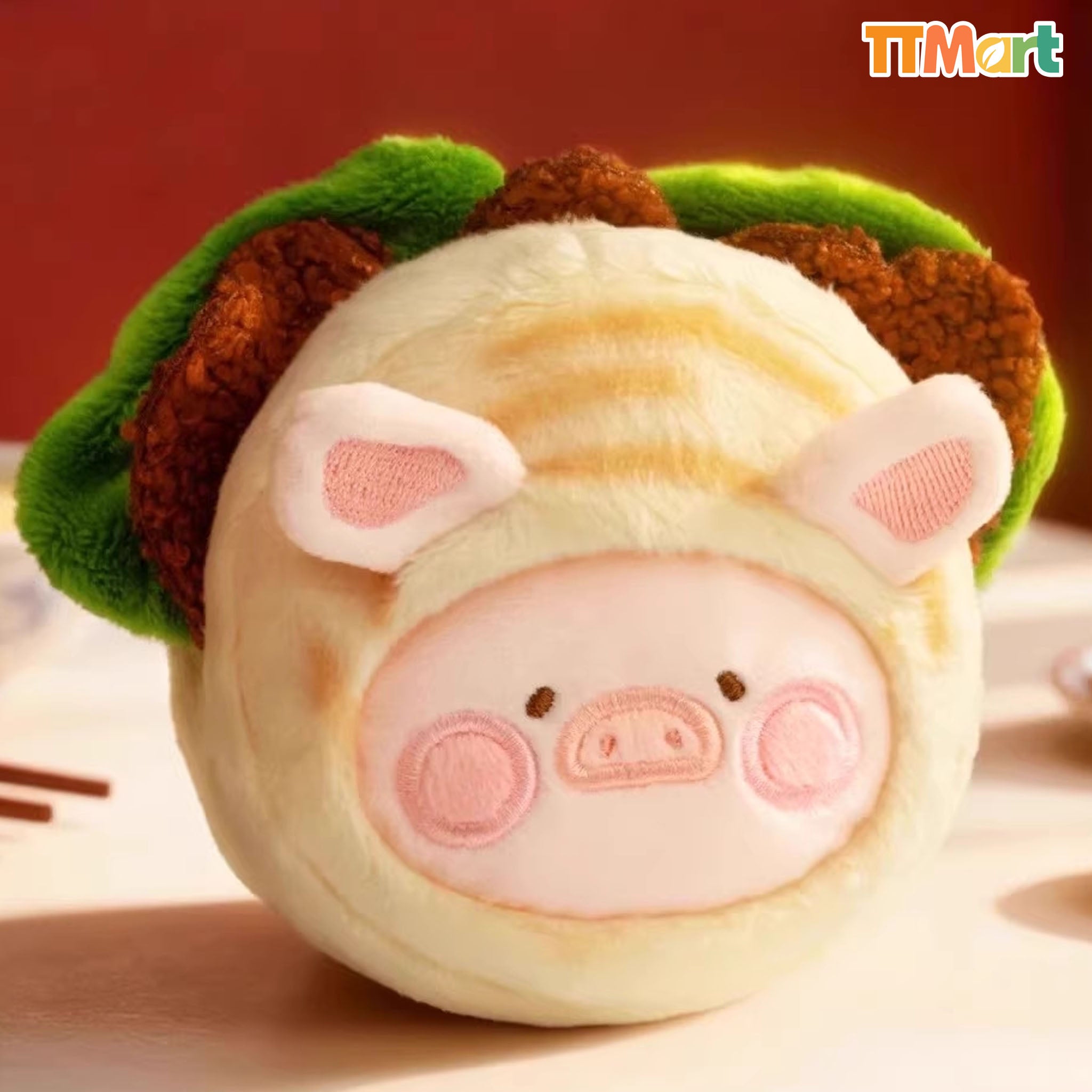 LULU THE PIGGY Dim Sum House Plush Keychain Series Blind Box