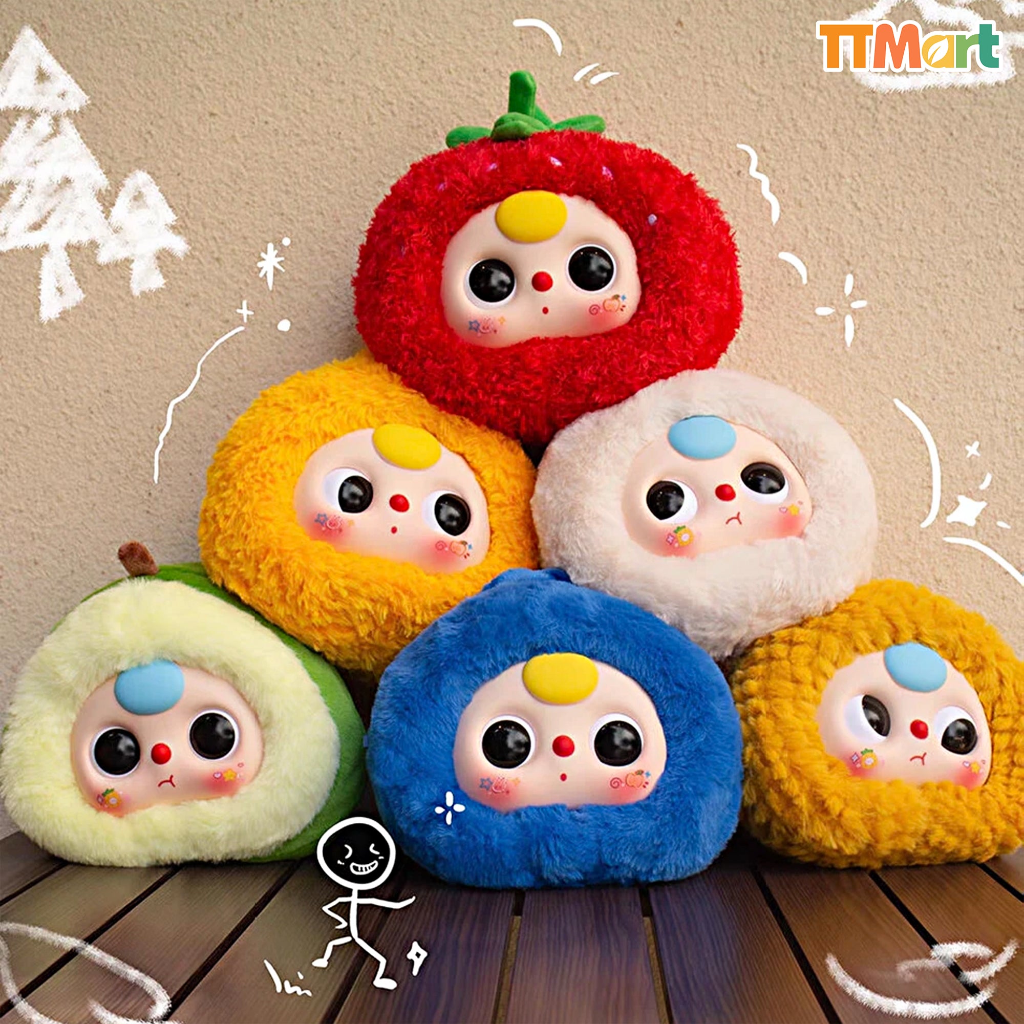Baby Three V2 Fruit Zipper Bag Plush Series Blind Box