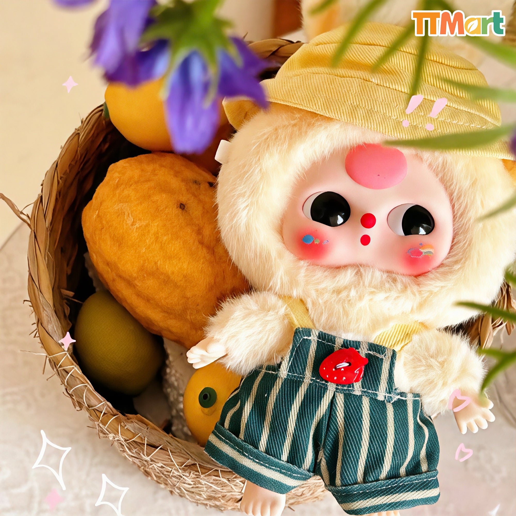 Baby Three Rabbit Macaron Cute Bunny Plush Series Blind Box