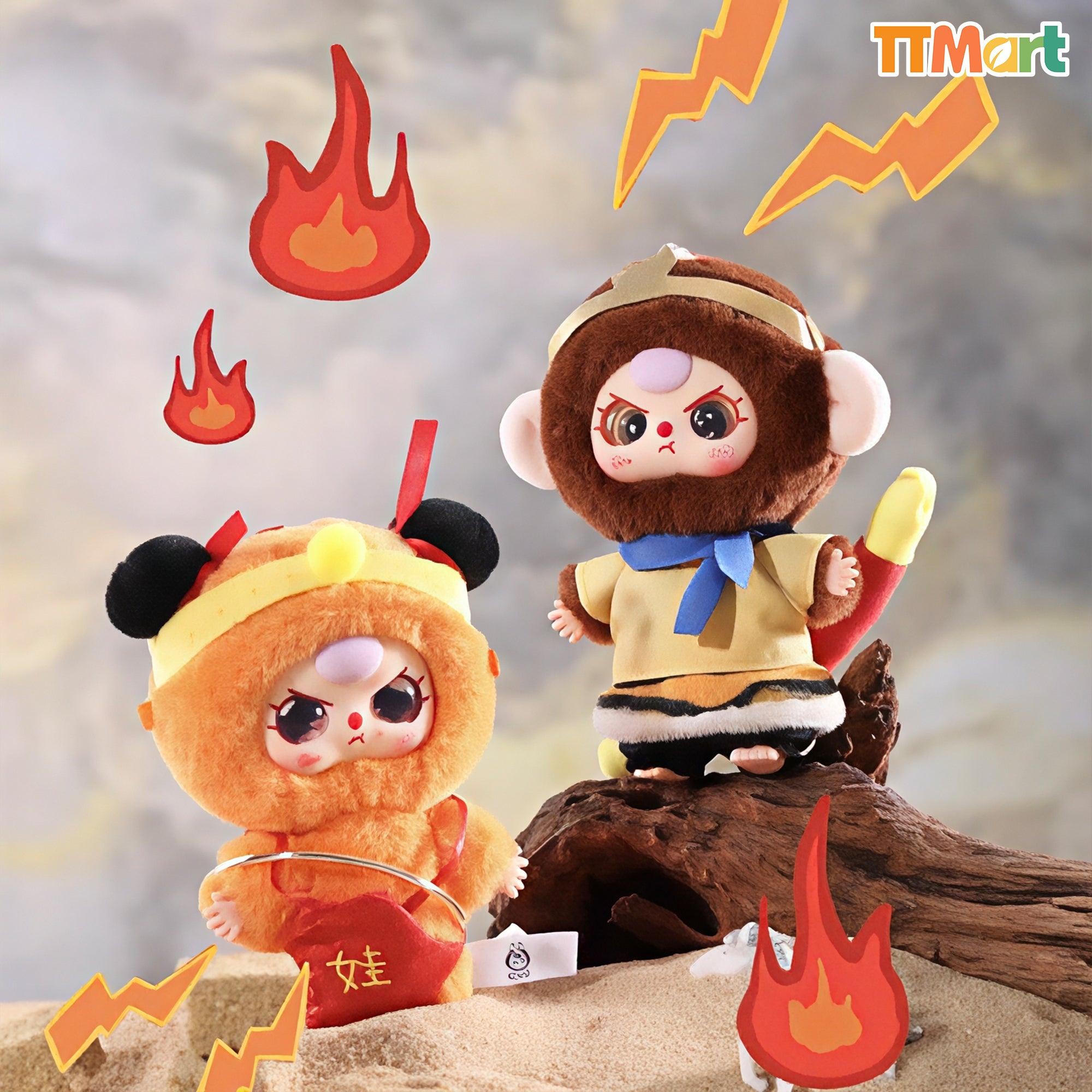 Baby Three Havoc In Heaven Plush Series Blind Box
