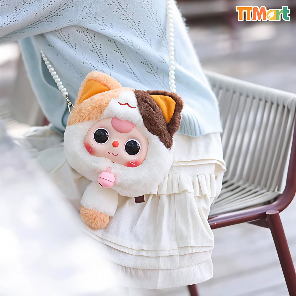 Baby Three Lucky Cat Zipper Bag Plush Series Blind Box