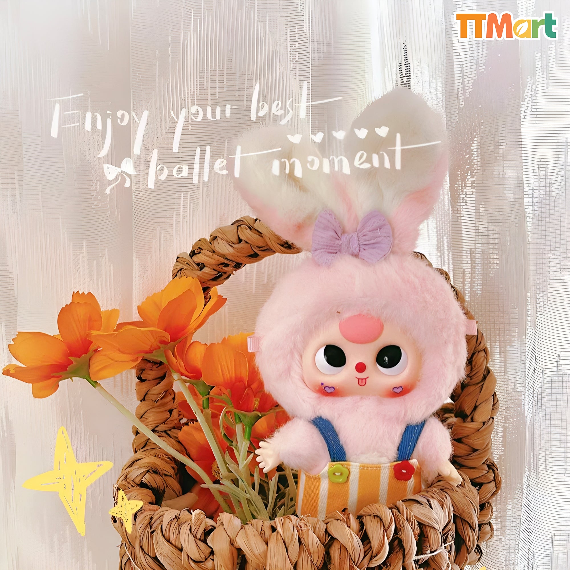 Baby Three Rabbit Macaron Cute Bunny Plush Series Blind Box