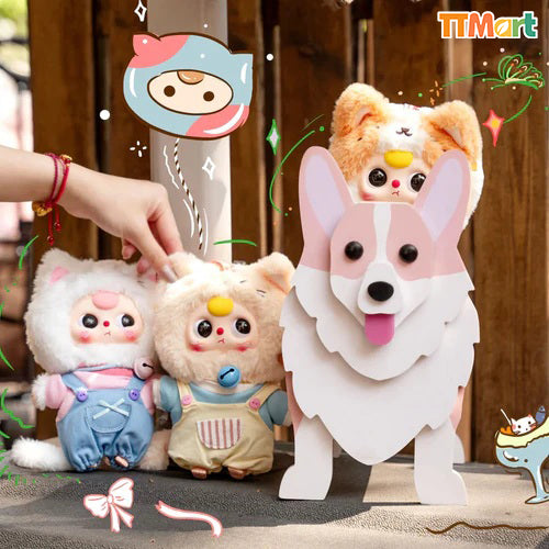 Baby Three Cat Wardrobe Plush Series Blind Box