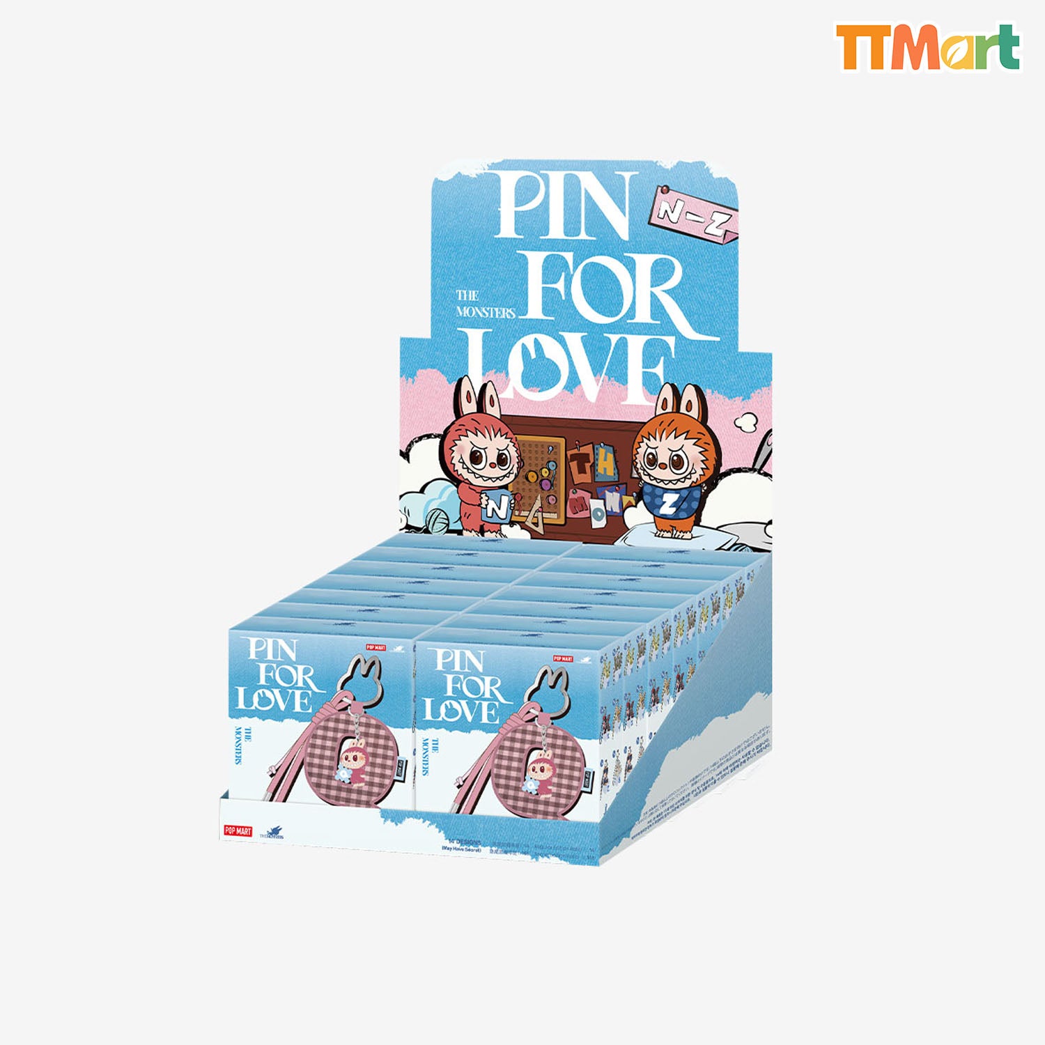 THE MONSTERS LABUBU Pin For Love Series - Letter Pendant