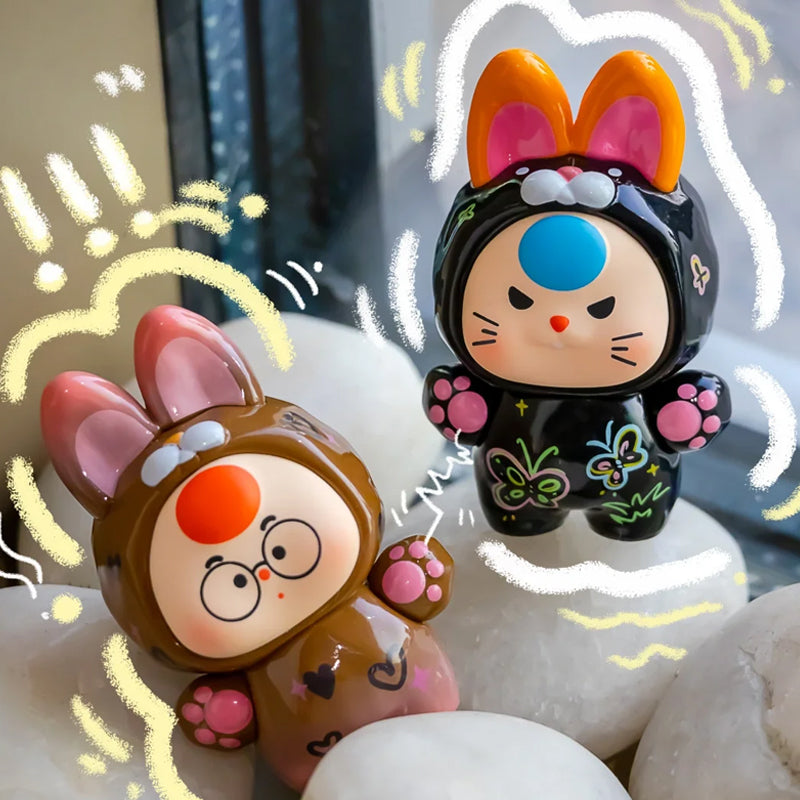 Baby Three Dopamine Rabbit Cute Series Bean Blind Box