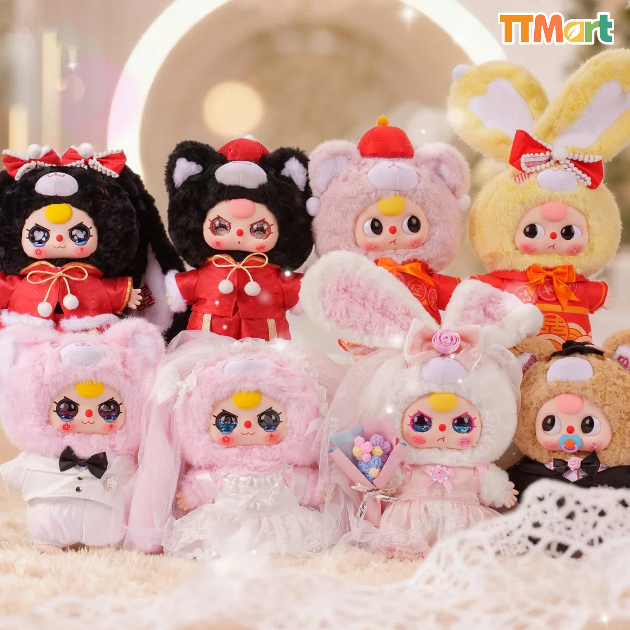 babythree ロマンティックウエディングシリーズ 400% シークレット Baby Three 400% Wedding Series Plush Blind Box