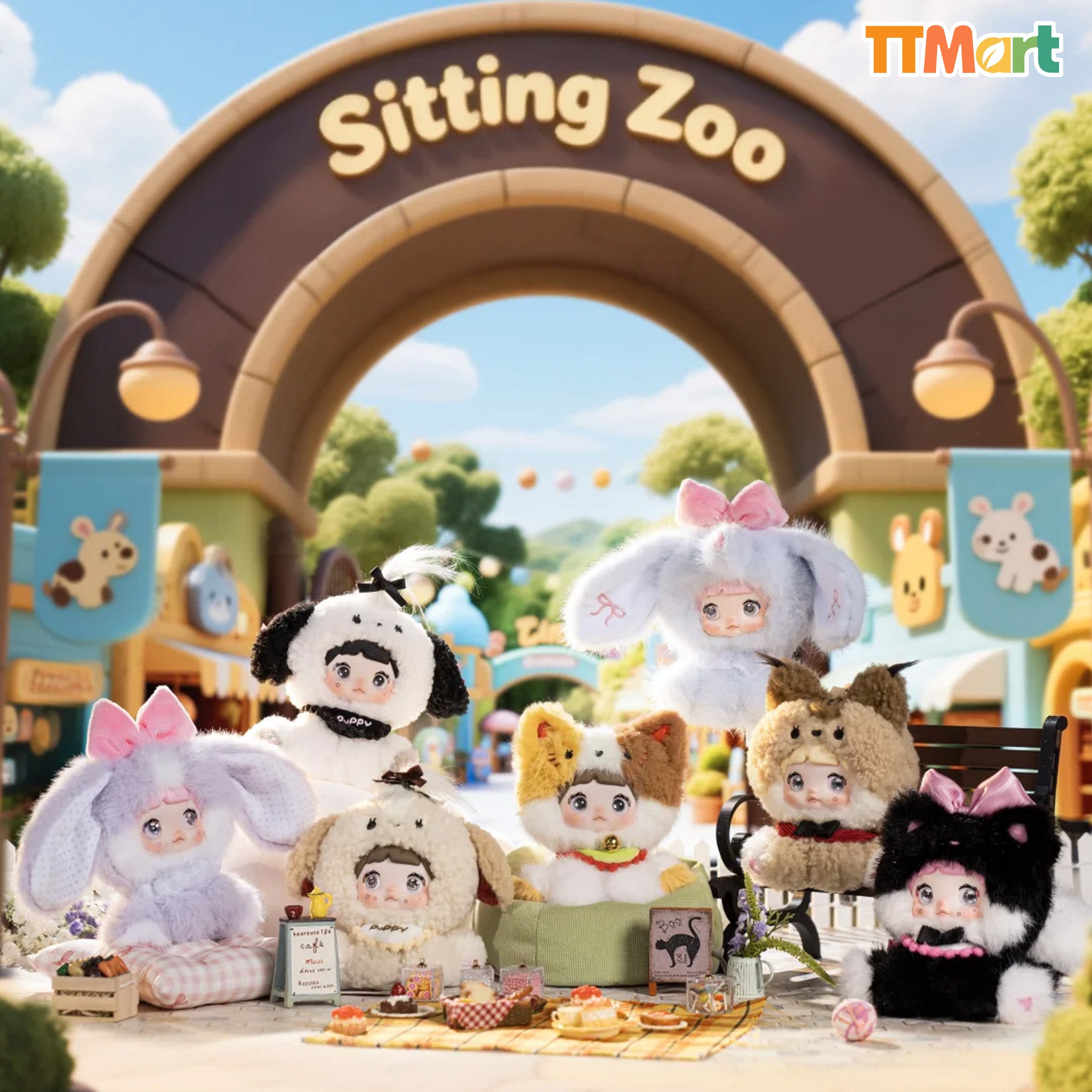 NOMMI Sitting Zoo Series Plush Blind Box