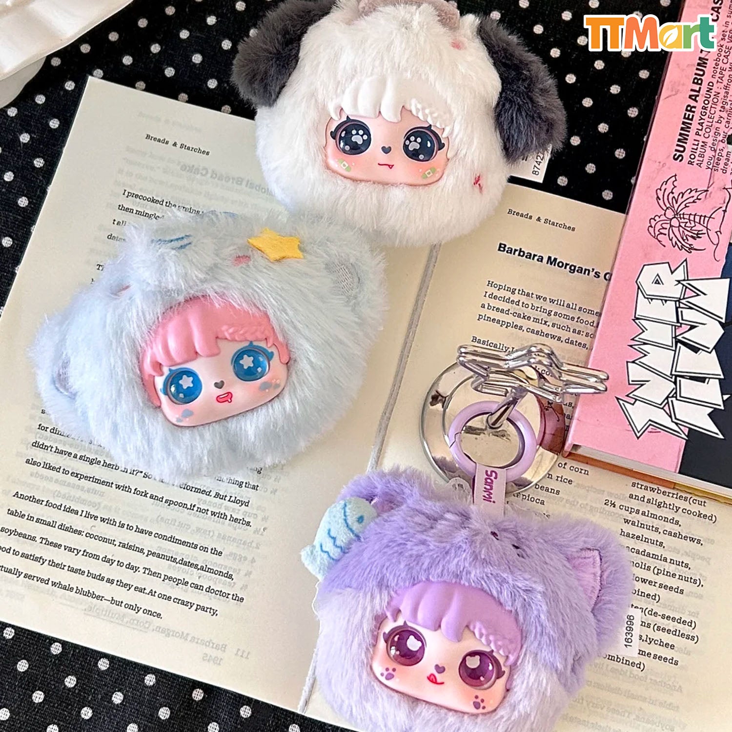 SANMI RABBIT Animal Cosmetic Mirror Plush Series Blind Box