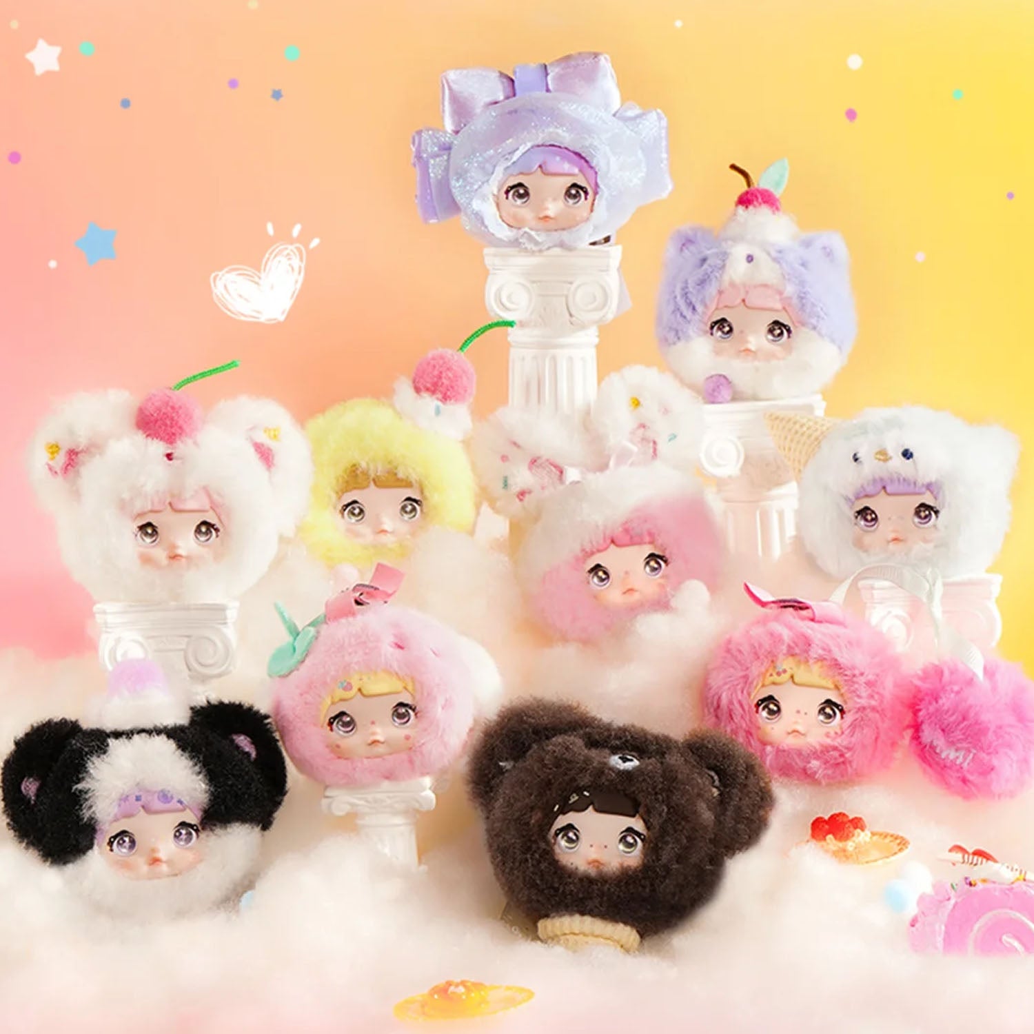 NOMMI 100% Sweetness Mini Plush Pendant Series Blind Box