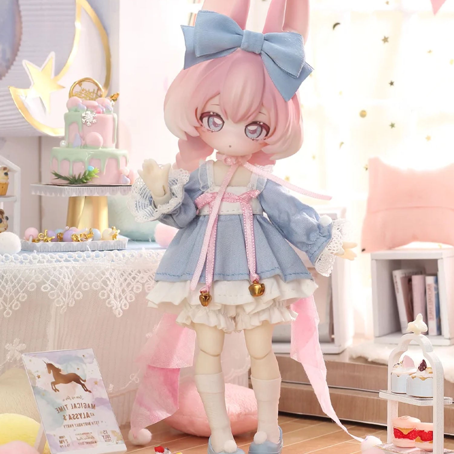 Inedible Doll Moon Jumping Time Bunny Series BJD Blind Box