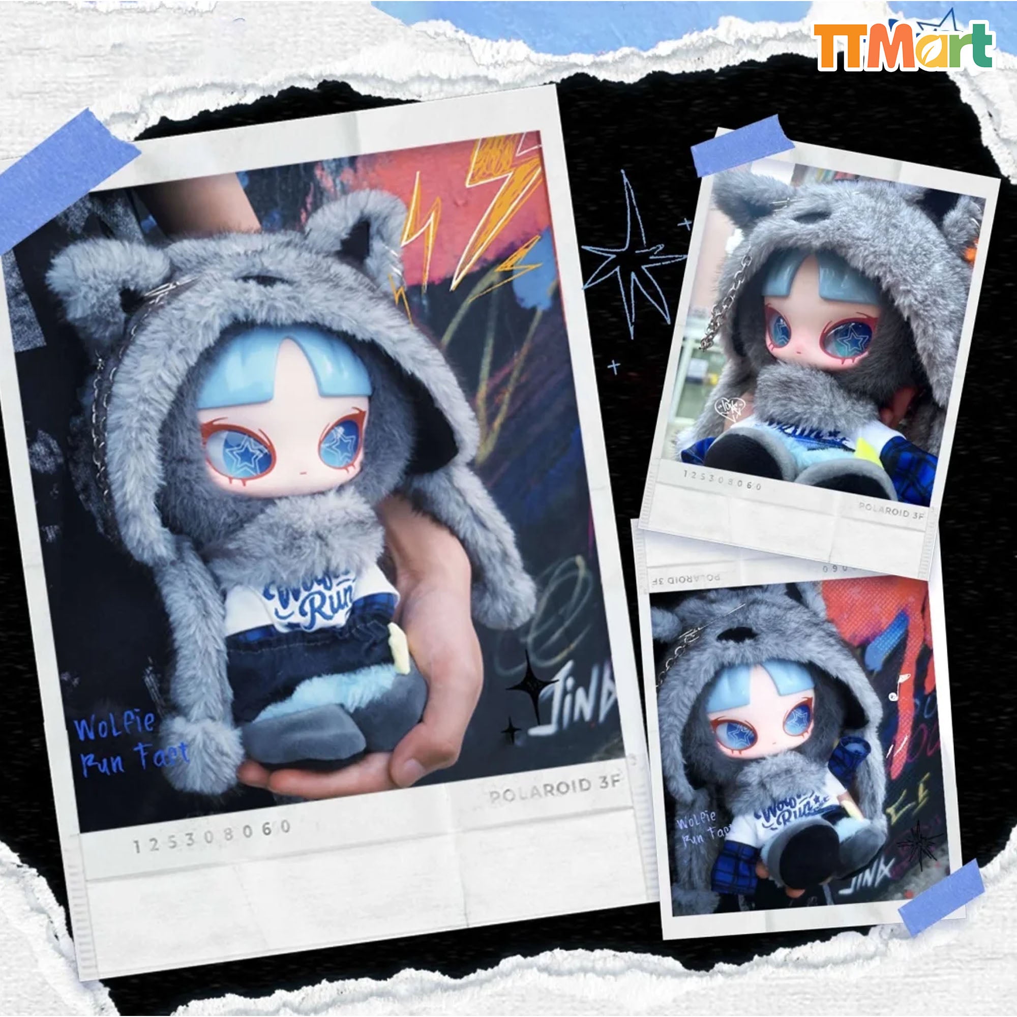 INNS Wolfie Run Fast Plush Comfirmed Box