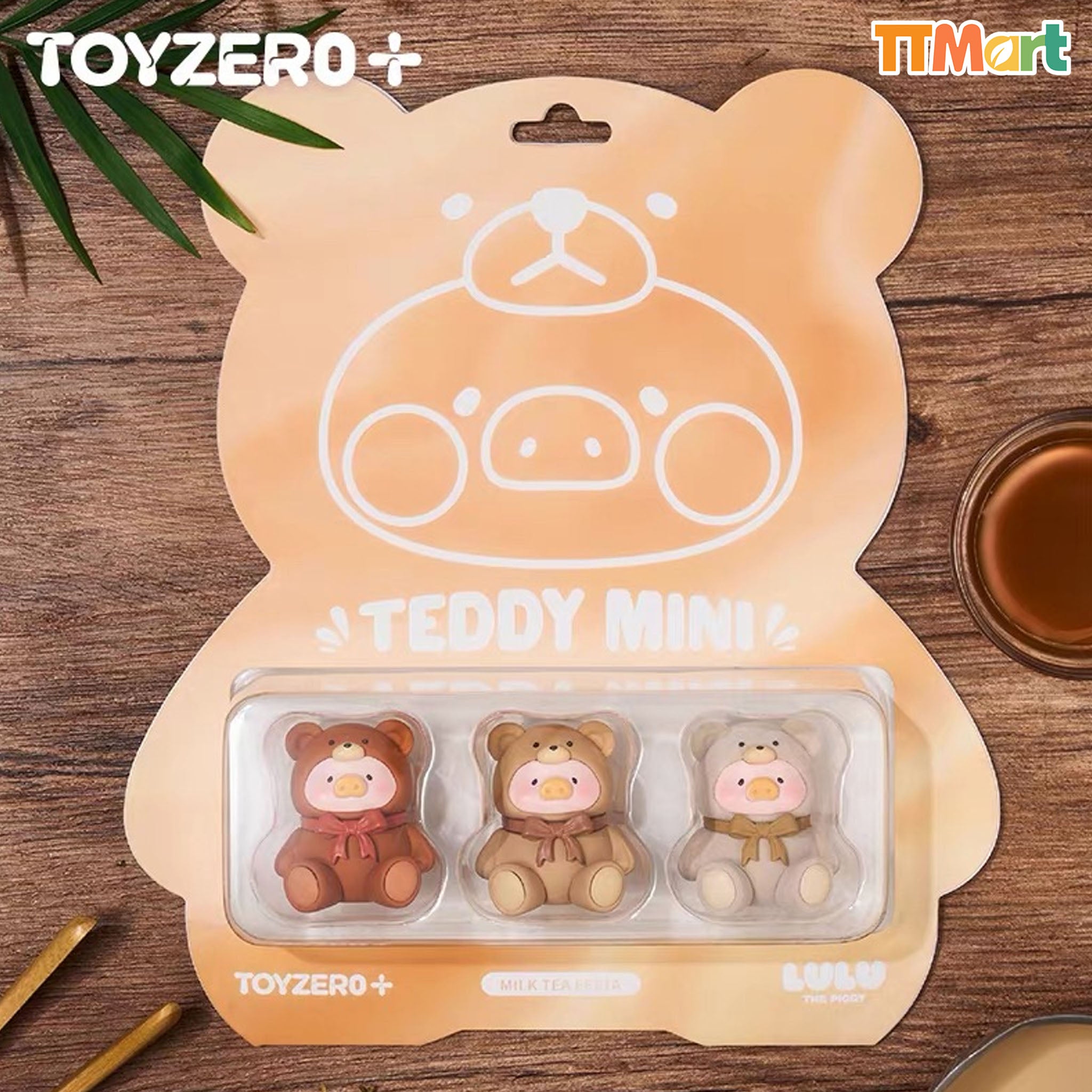 LULU THE PIGGY Milk Tea Festa Teddy Mini Limited Hanging Card