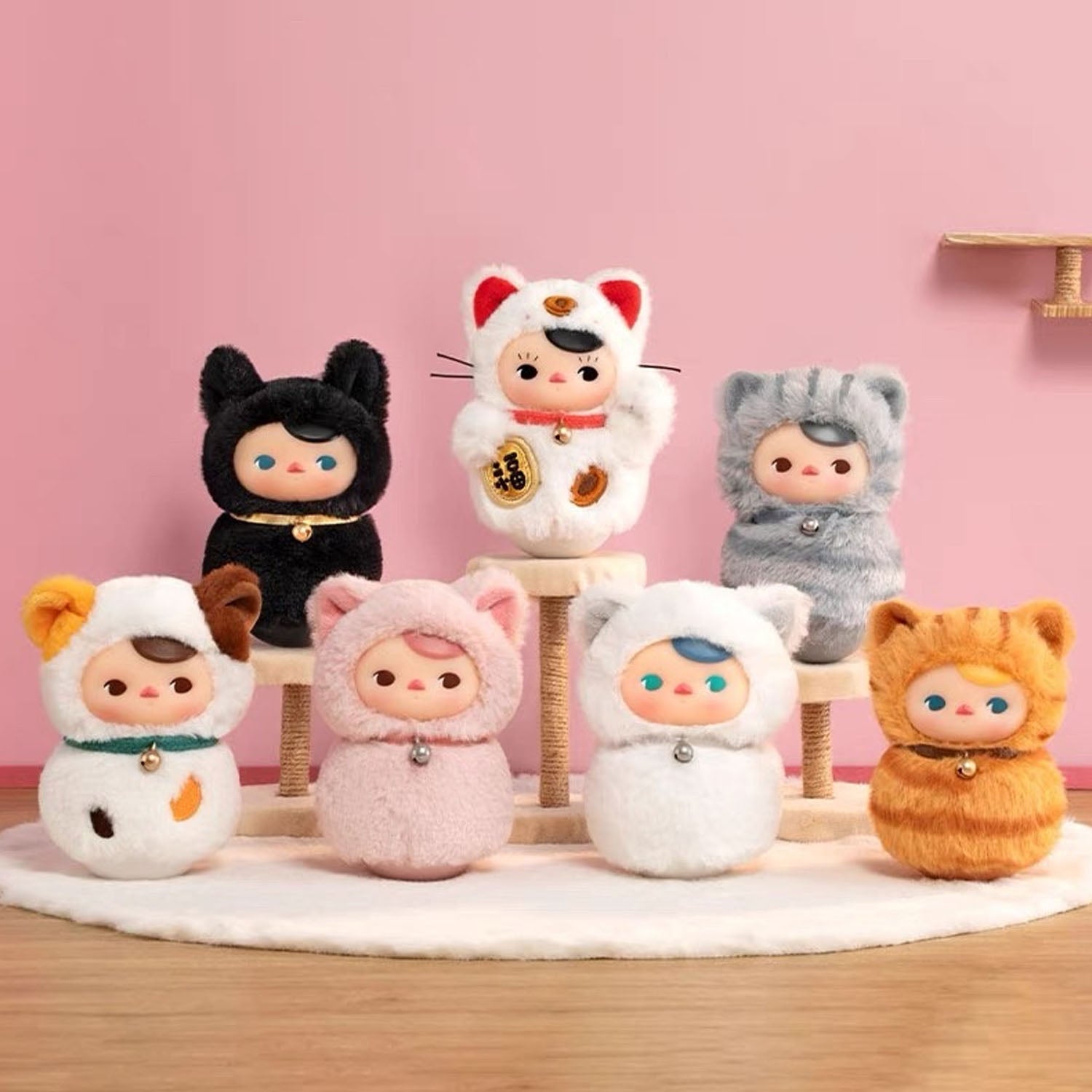 PUCKY Roly Poly Kitty Series Vinyl Plush Blind Box