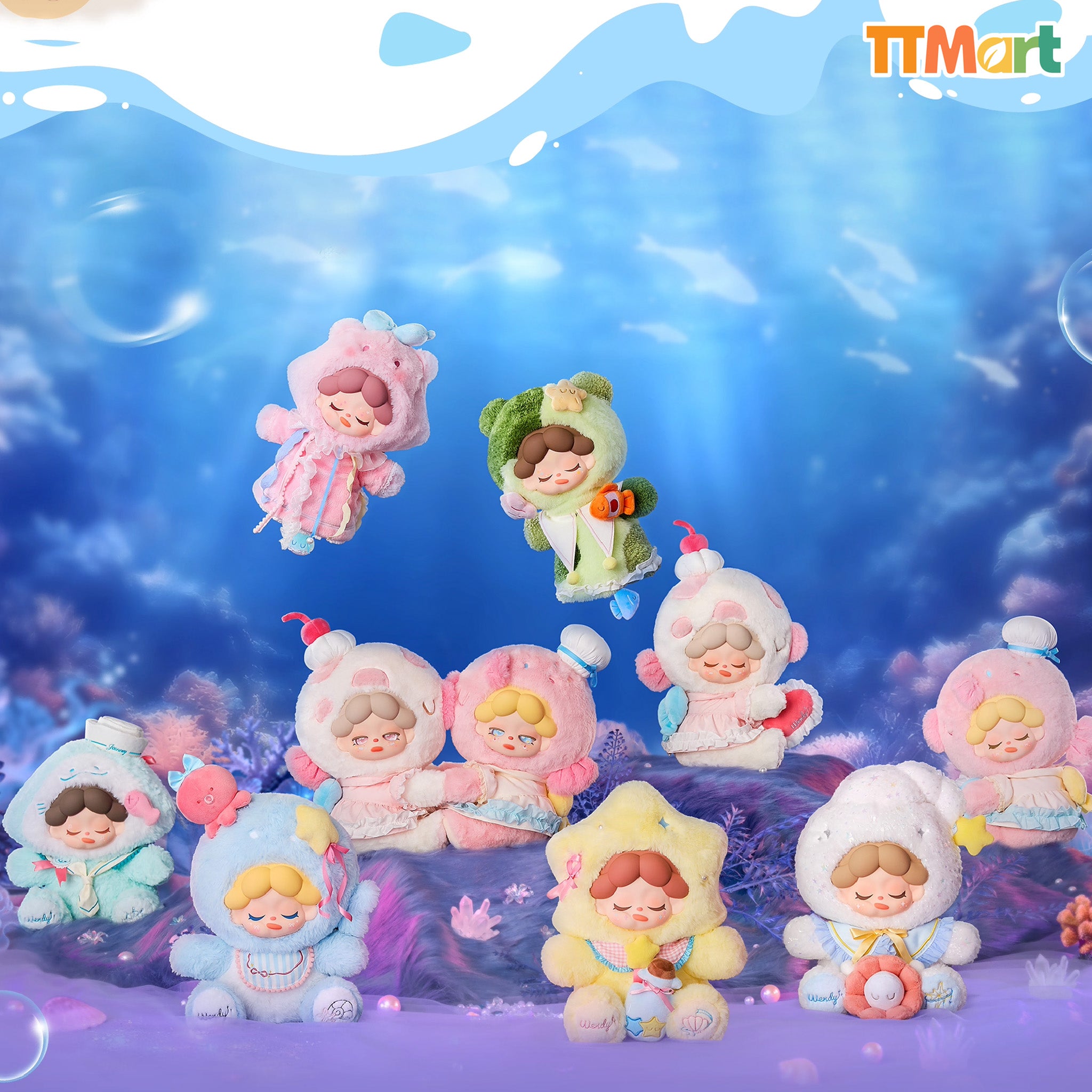 WENDY 400% Moonlit Sea Verses Plush Series Blind Box