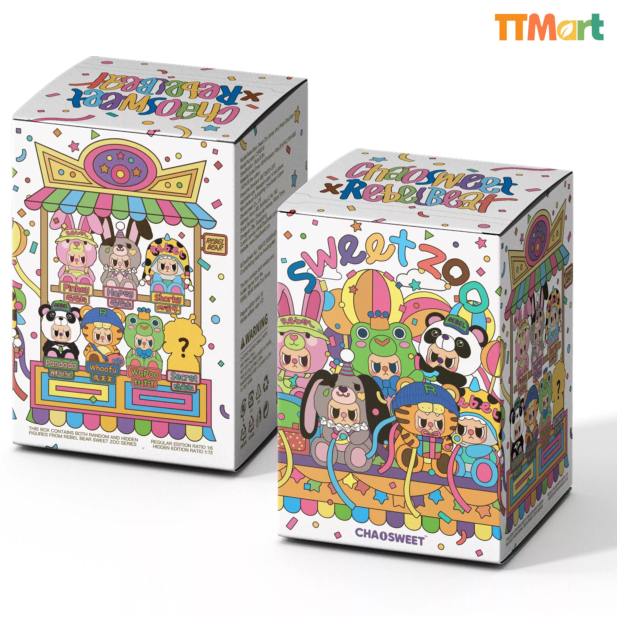 REBEL BEAR Sweet Zoo Series Plush Blind Box