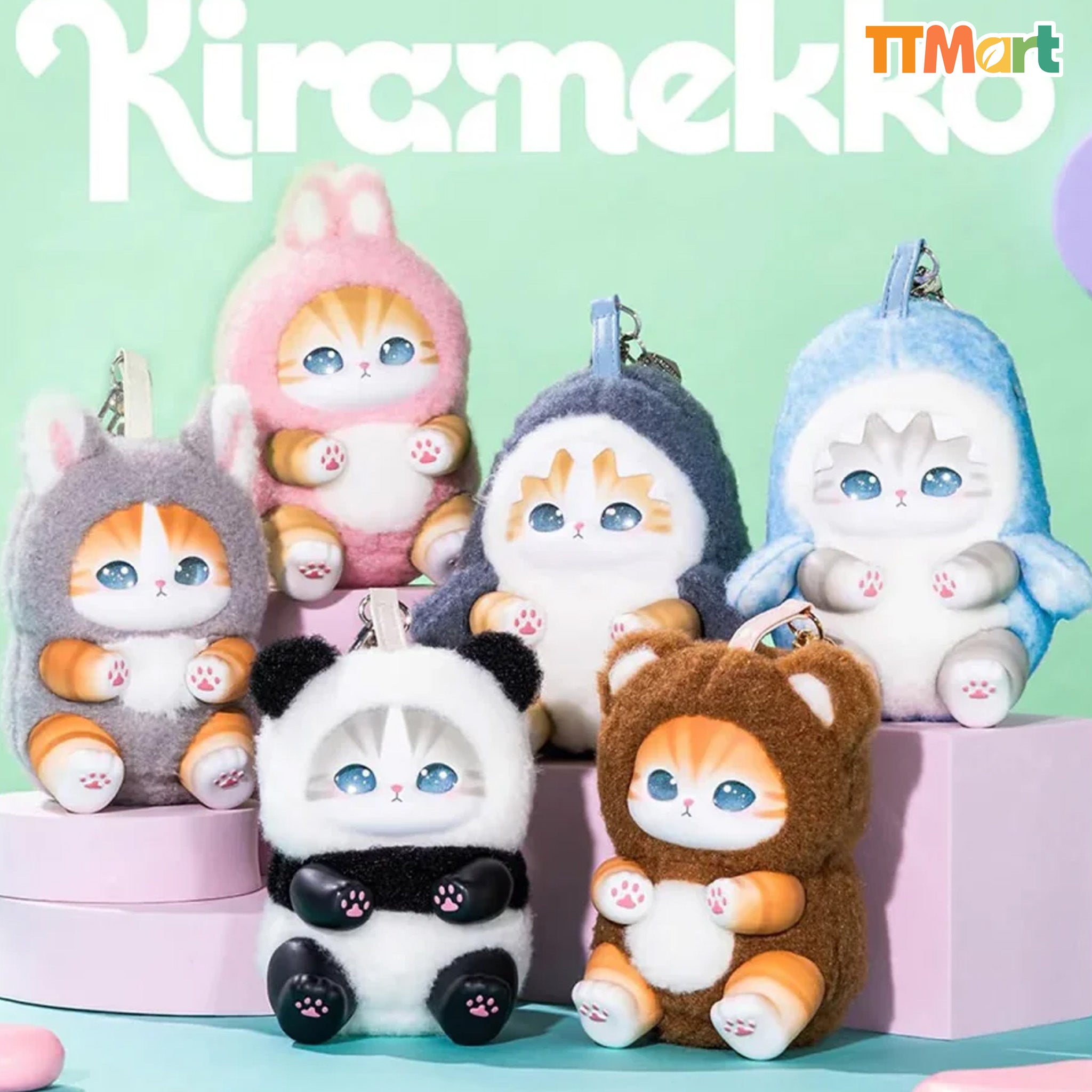 MOFUSAND Fluffy Kittens Collectible Plush Series Blind Box