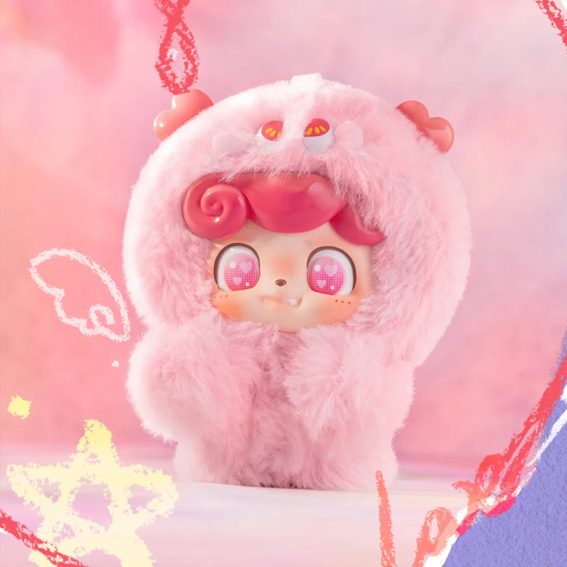 Qkids Emotional Hairy MONSTERS シークレット Q.Kid Emotional Hairy Monsters Series Plush Blind Box
