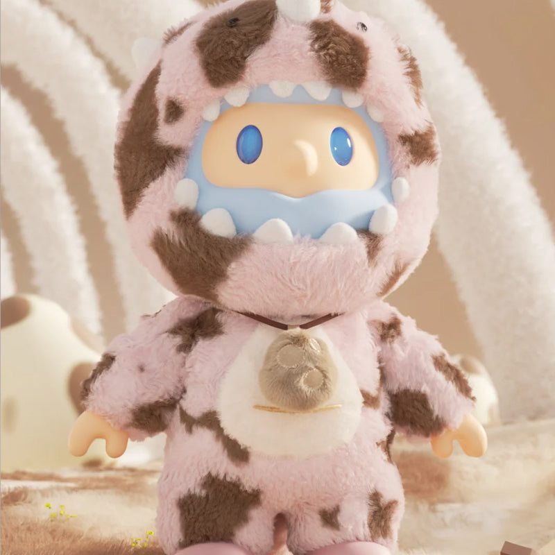 [F.UN] FARMER BOB Furry Dino - Pink Vinyl Face Big Plush Limited Doll