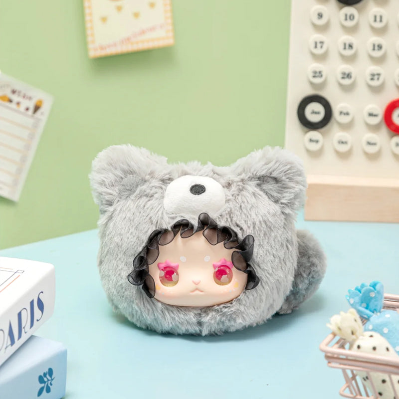 LOVELY EMMA Rua Rua Zoo Vinyl Face Plush Keychain Series Blind Box