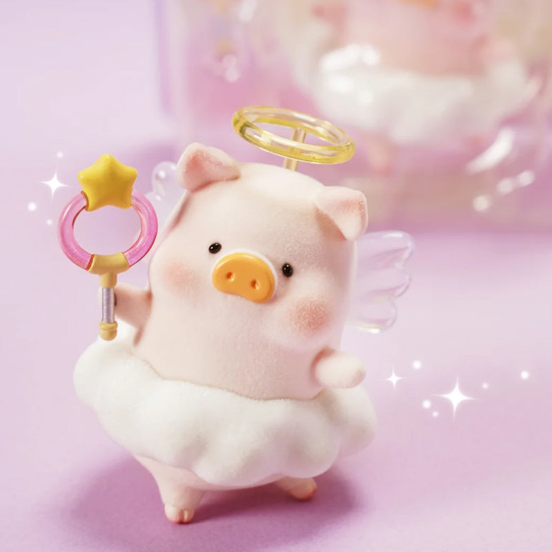 LULU THE PIGGY Angel's Blessings Figure Hanging Card