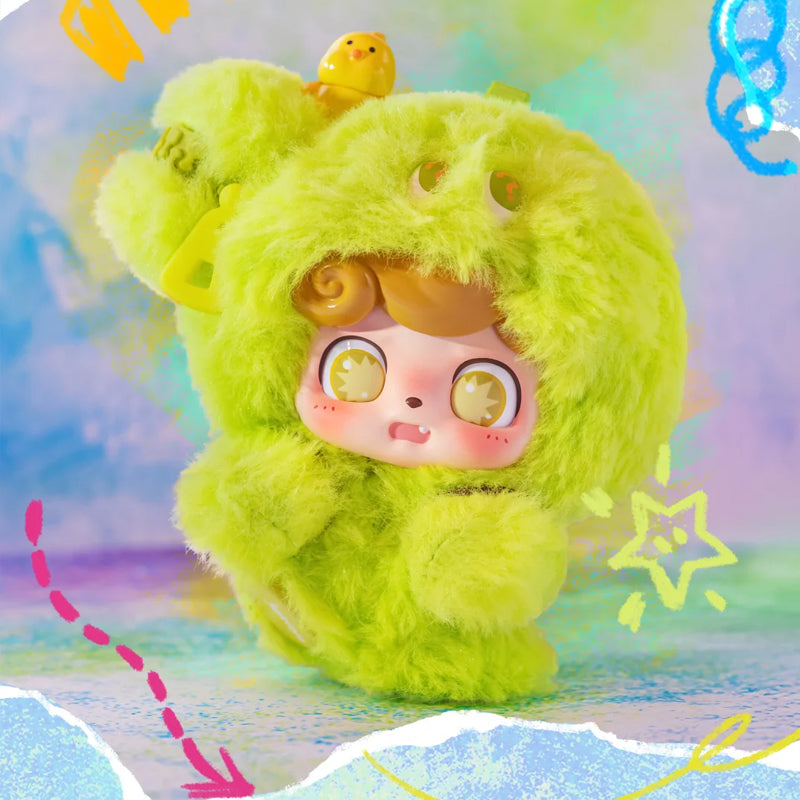 Qkids Emotional Hairy MONSTERS シークレット JOTOYS Q.kid Emotional Hairy Monsters Series Courage