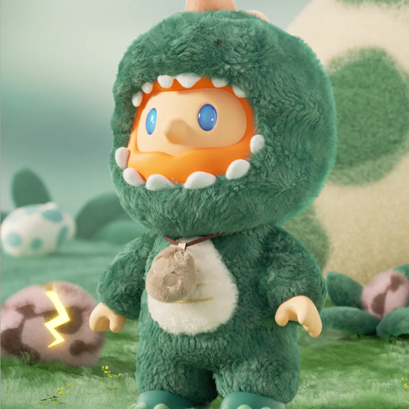 [F.UN] FARMER BOB Furry Dino - Green Vinyl Face Big Plush Limited Doll