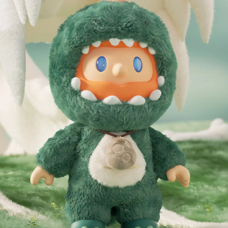 [F.UN] FARMER BOB Furry Dino - Green Vinyl Face Big Plush Limited Doll