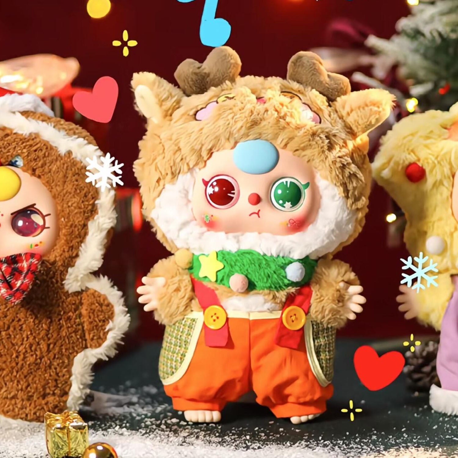 Baby Three Christmas 400% Limited Plush Series Blind Box