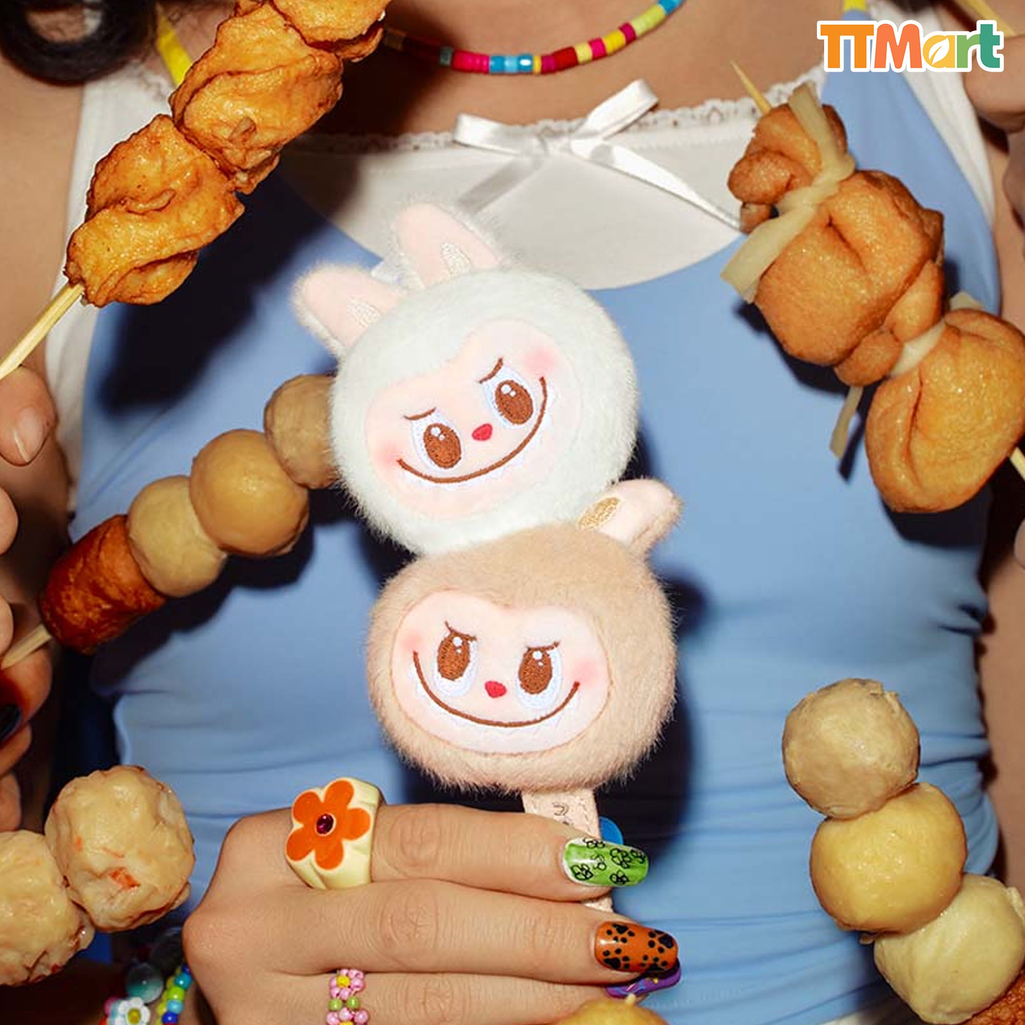LABUBU The Monsters Wacky Mart Series - Seafood Balls Plush Pendant