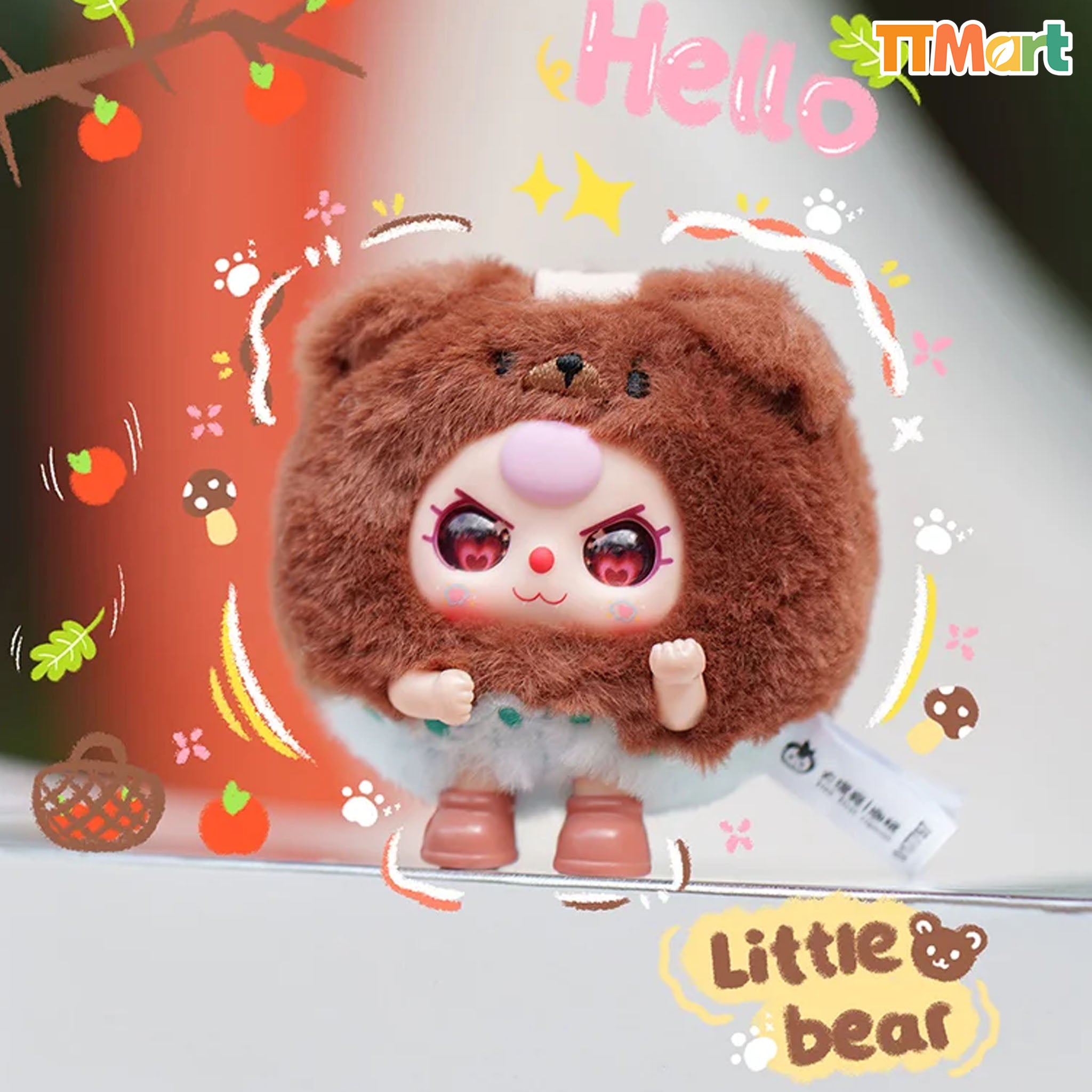Baby Three Round Beast Series Plush Blind Box