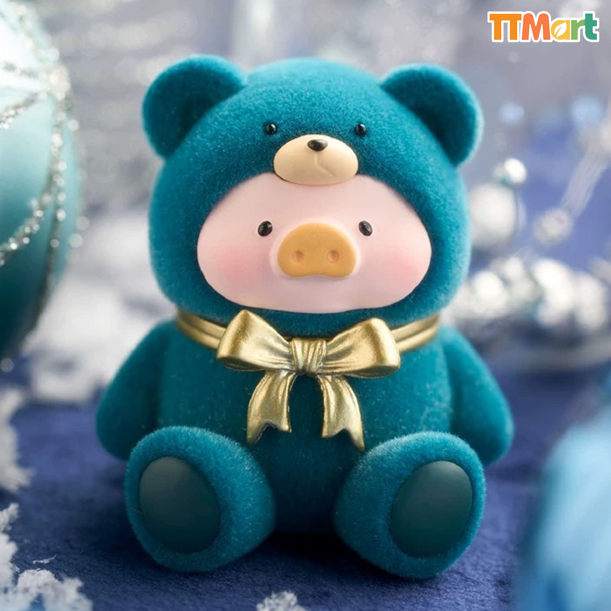 LULU THE PIGGY Winter Trio Teddy Mini Limited Hanging Card
