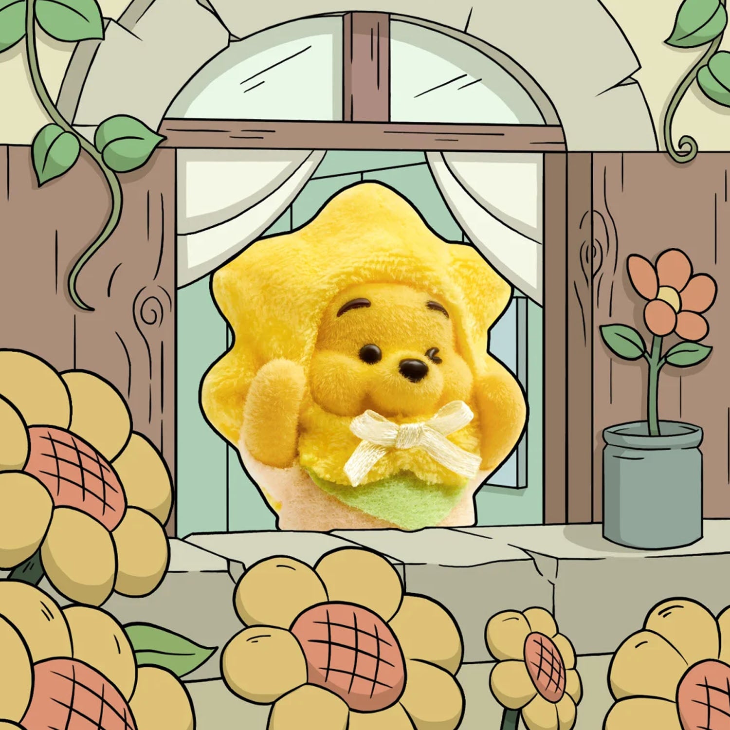 Winnie the Pooh シーンボックス 置物 Amazon.com - Hallmark Winnie the Pooh Exercise Time Shadow Box