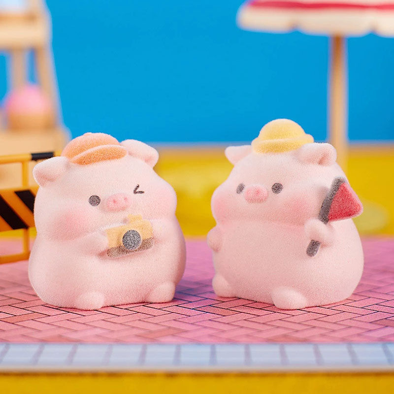 DUDU PIG Happy Travel Mini Fuzzy Bean Series Blind Box