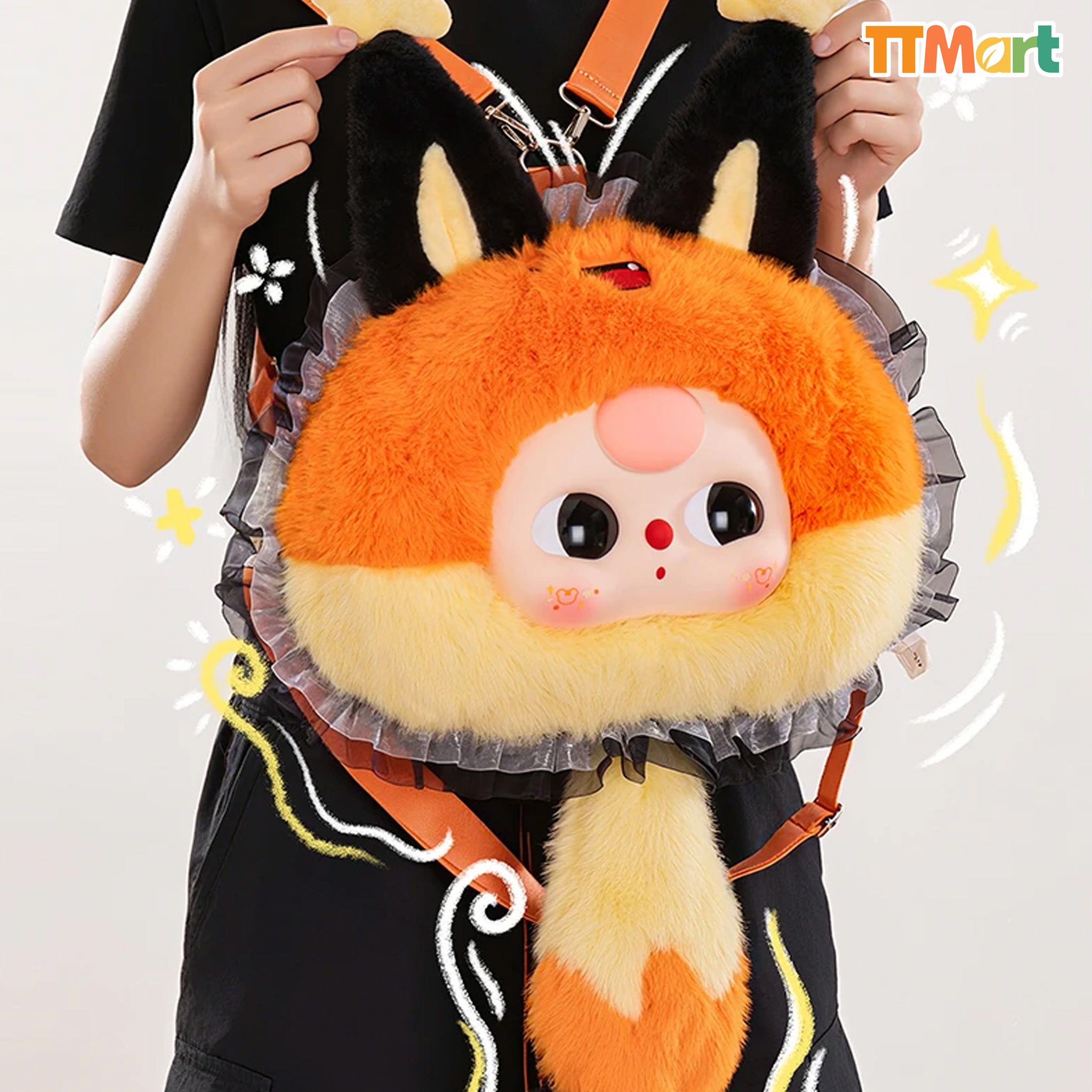 Baby Three 400% Fairy Tale World Backpack Plush Blind Box