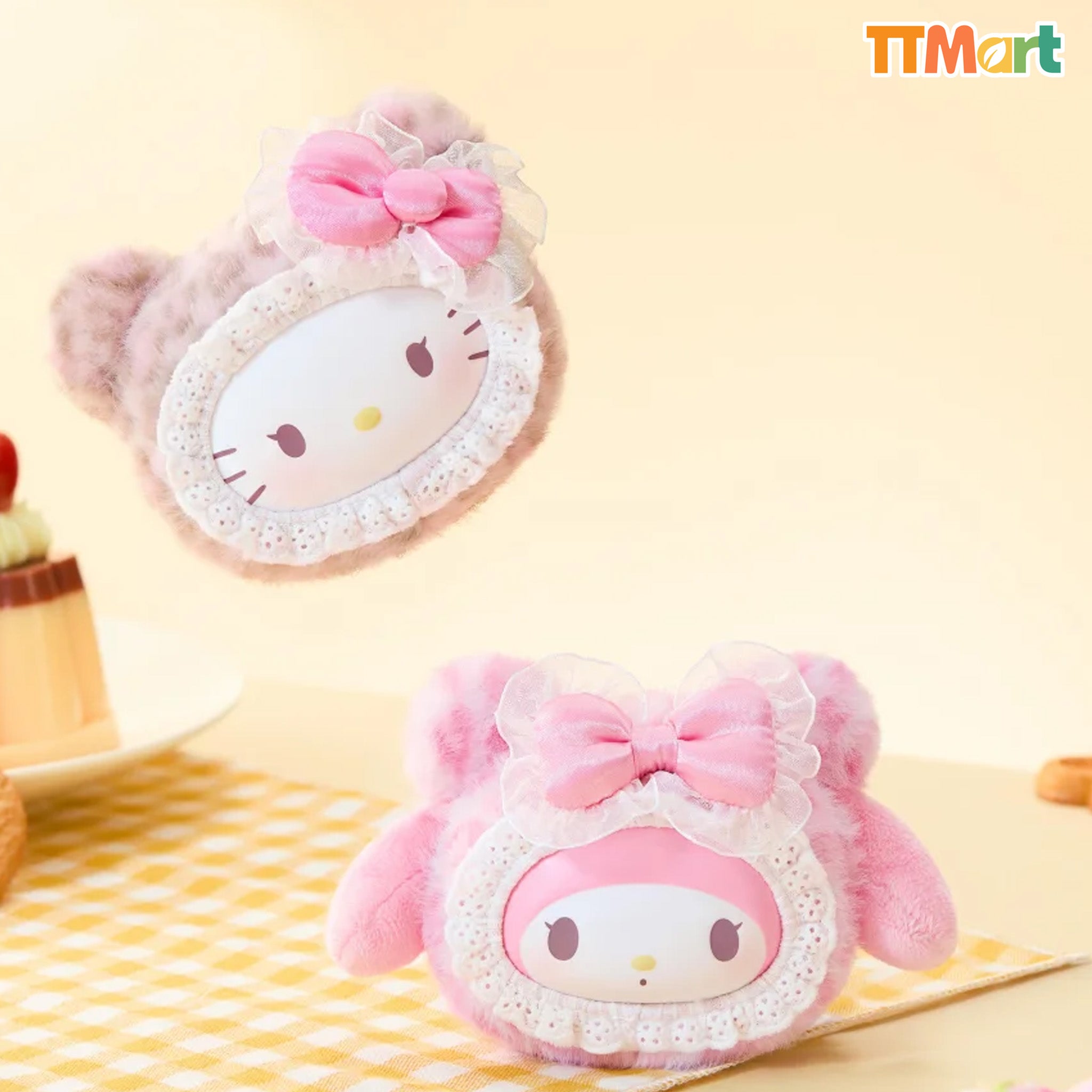 SANRIO Fluffy Teddy Bear Plush Pendant Series Blind Box