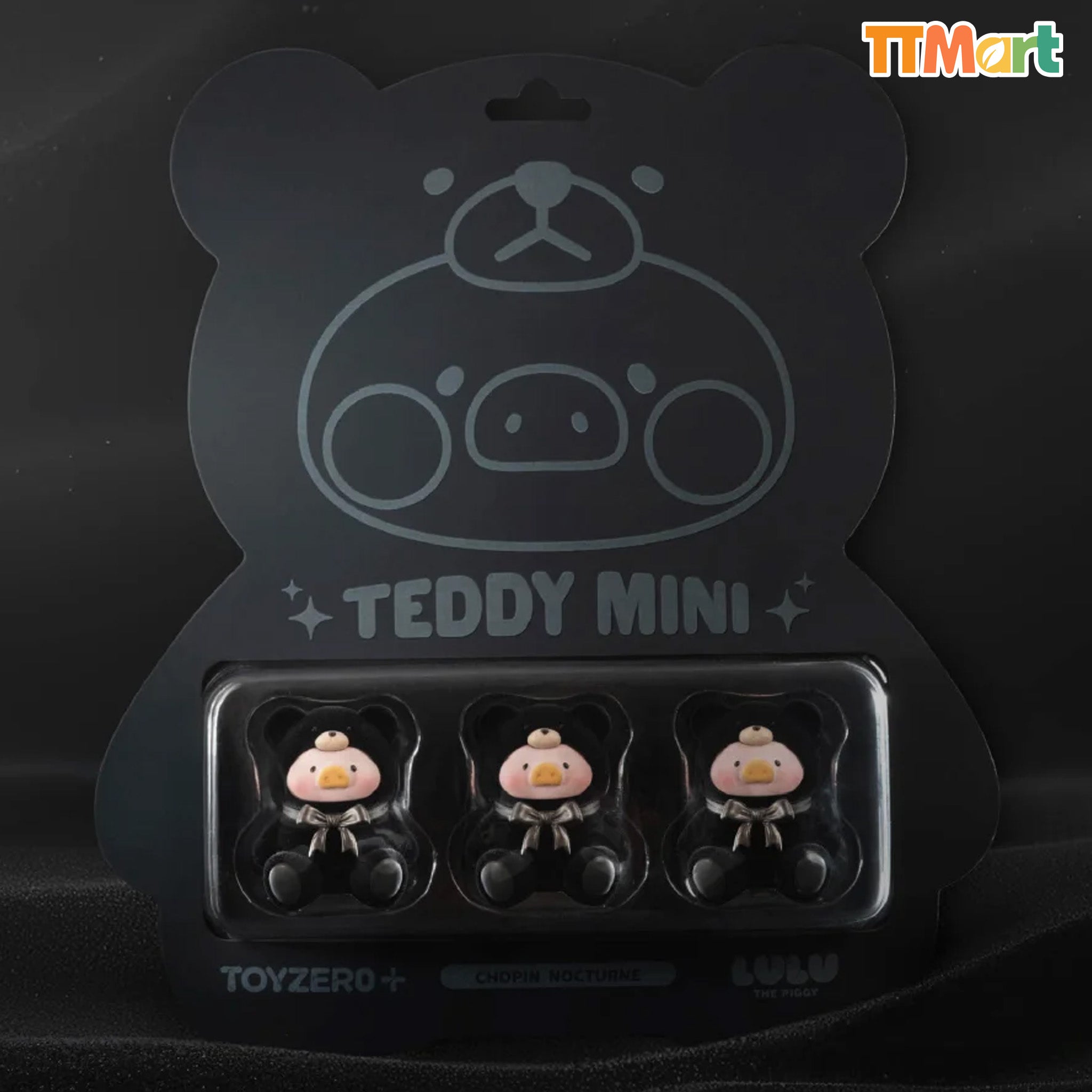 LULU THE PIGGY Chopin Nocturne Teddy Mini Handing Card