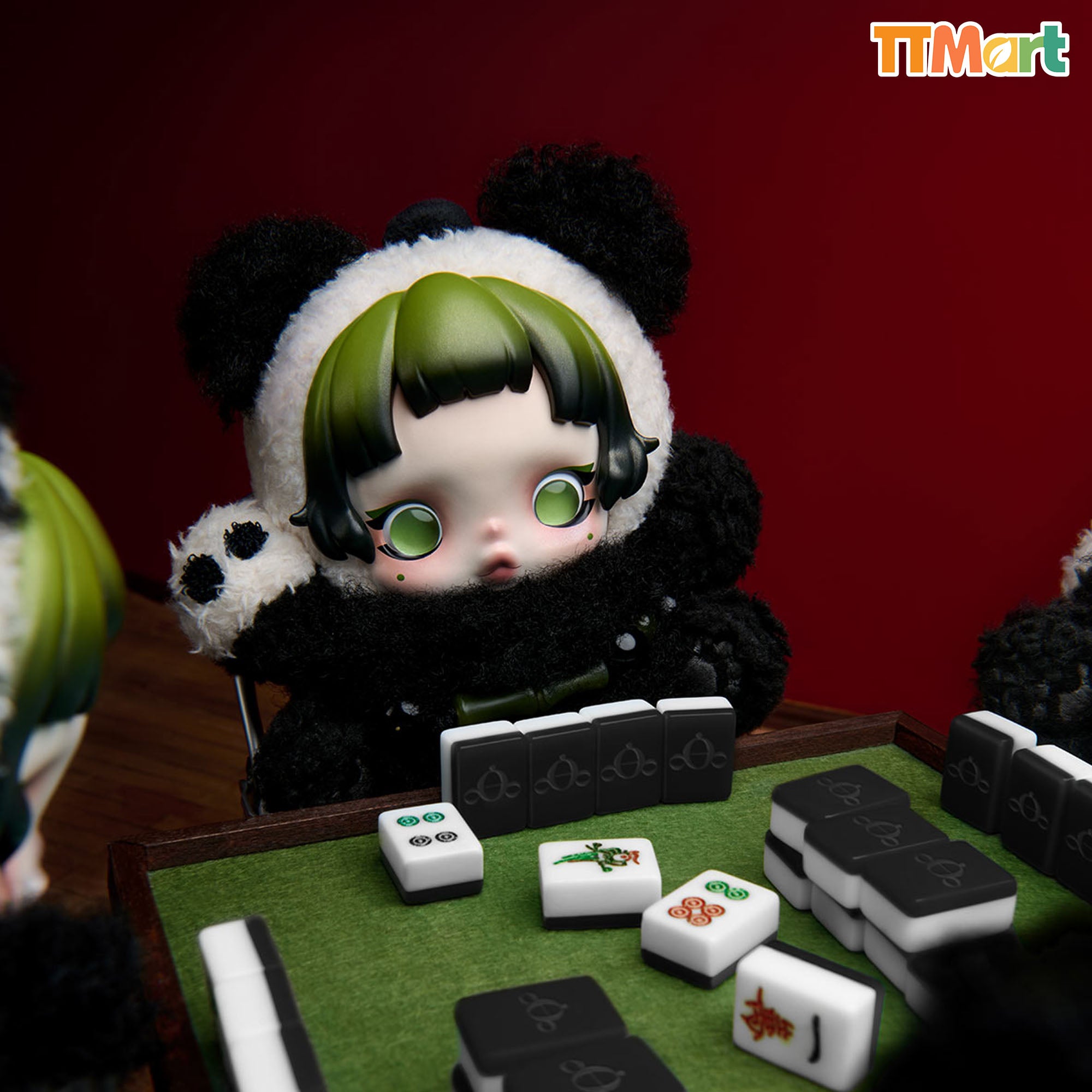 SKULLPANDA Lazy Panda Plush Doll Pendant