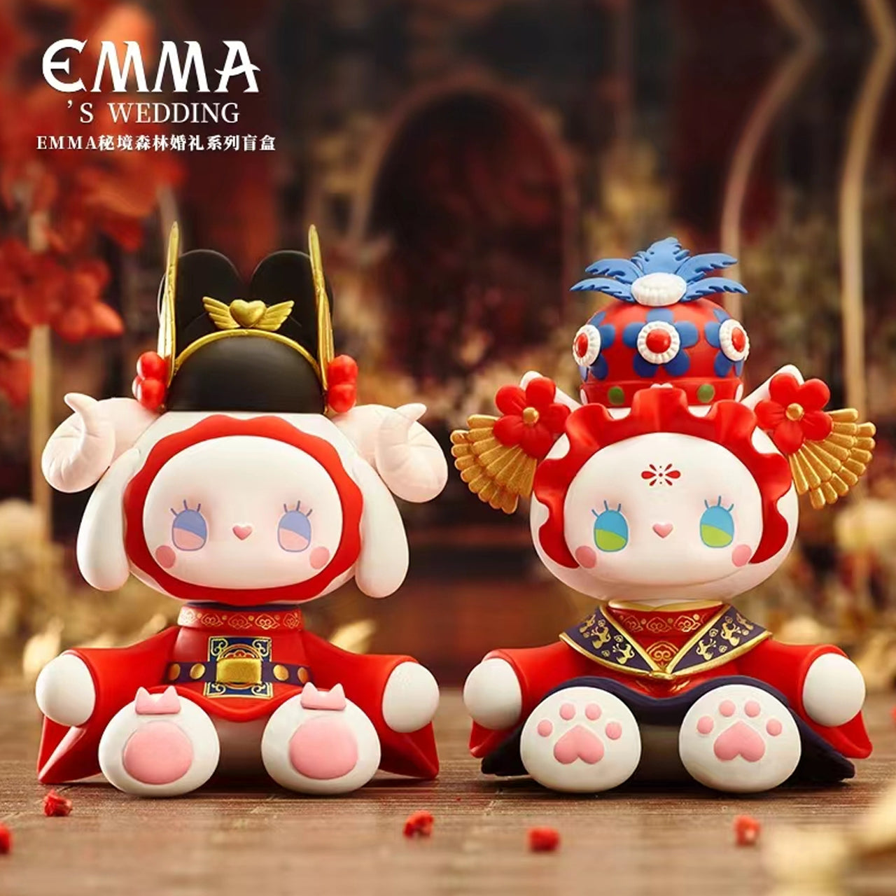 【EMMA】バレンタイン限定版【正規品】 EMMA LOVELY EMMA Pocket Zoo Series Trading Figures 1Box 6pcs