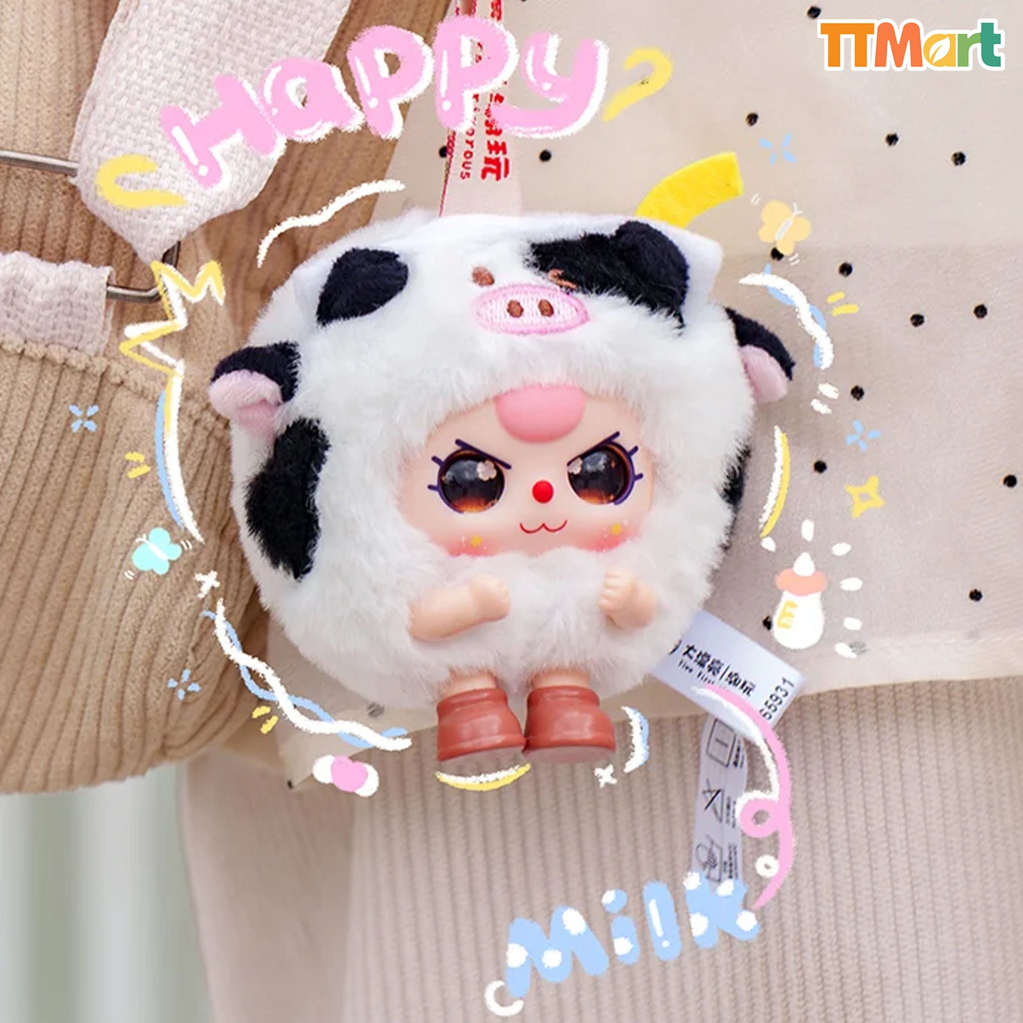 Baby Three Round Beast Series Plush Blind Box