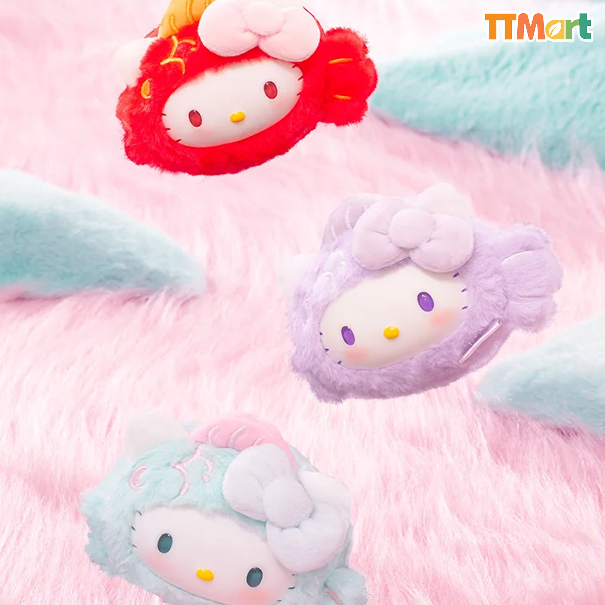 SANRIO HK Happy Koi Series Plush Keychain Blind Box