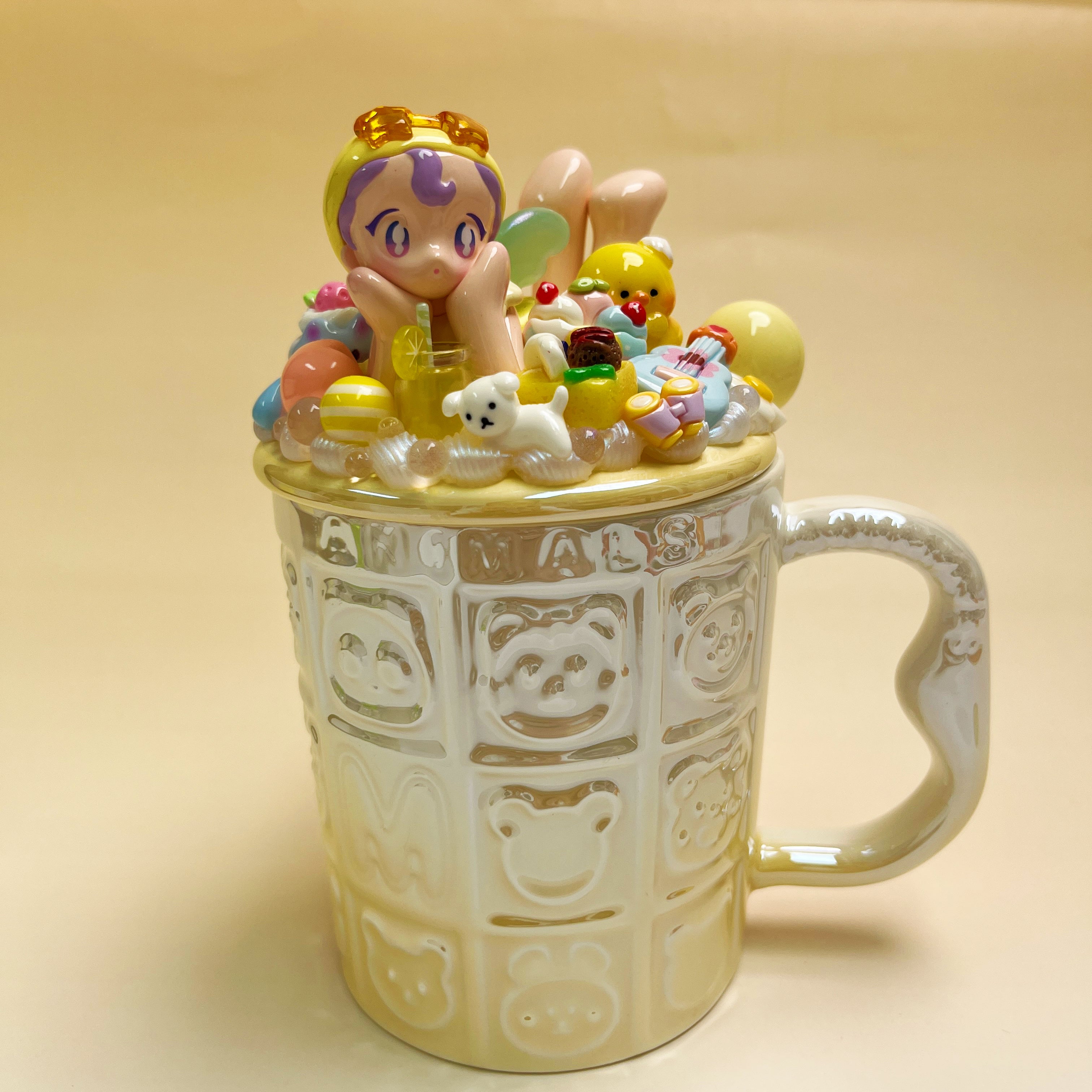 [F.UN] Limited DIY Mug Wtih Cream Glue And Figure Blind Box