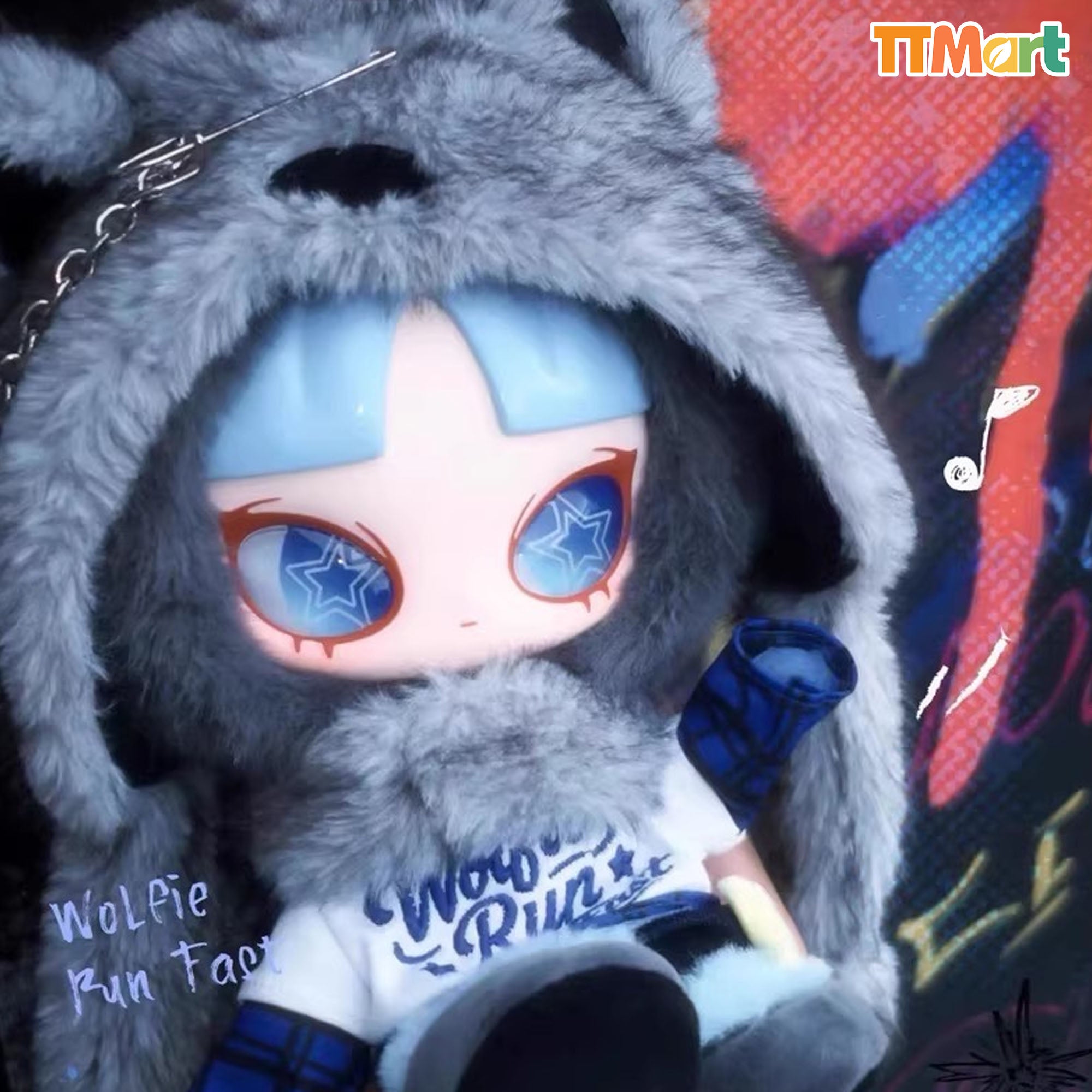 INNS Wolfie Run Fast Plush Comfirmed Box