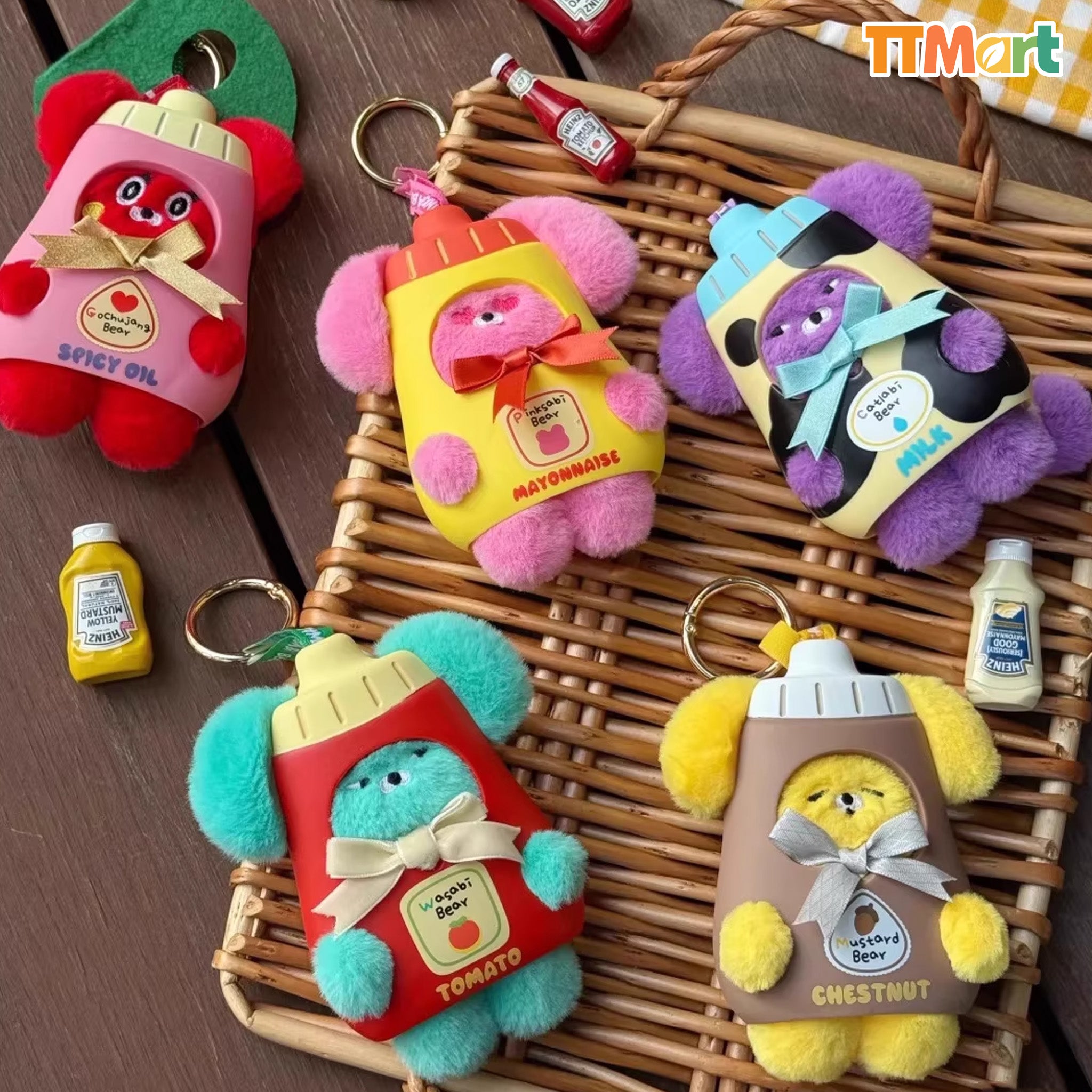 WASABI BEAR V2 Flavor Series Plush Keychain Blind Box