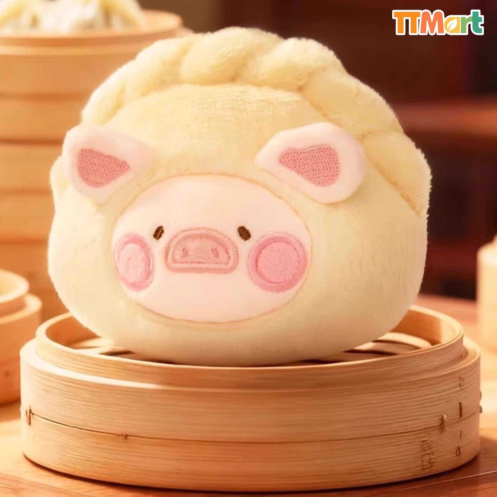 LULU THE PIGGY Dim Sum House Plush Keychain Series Blind Box