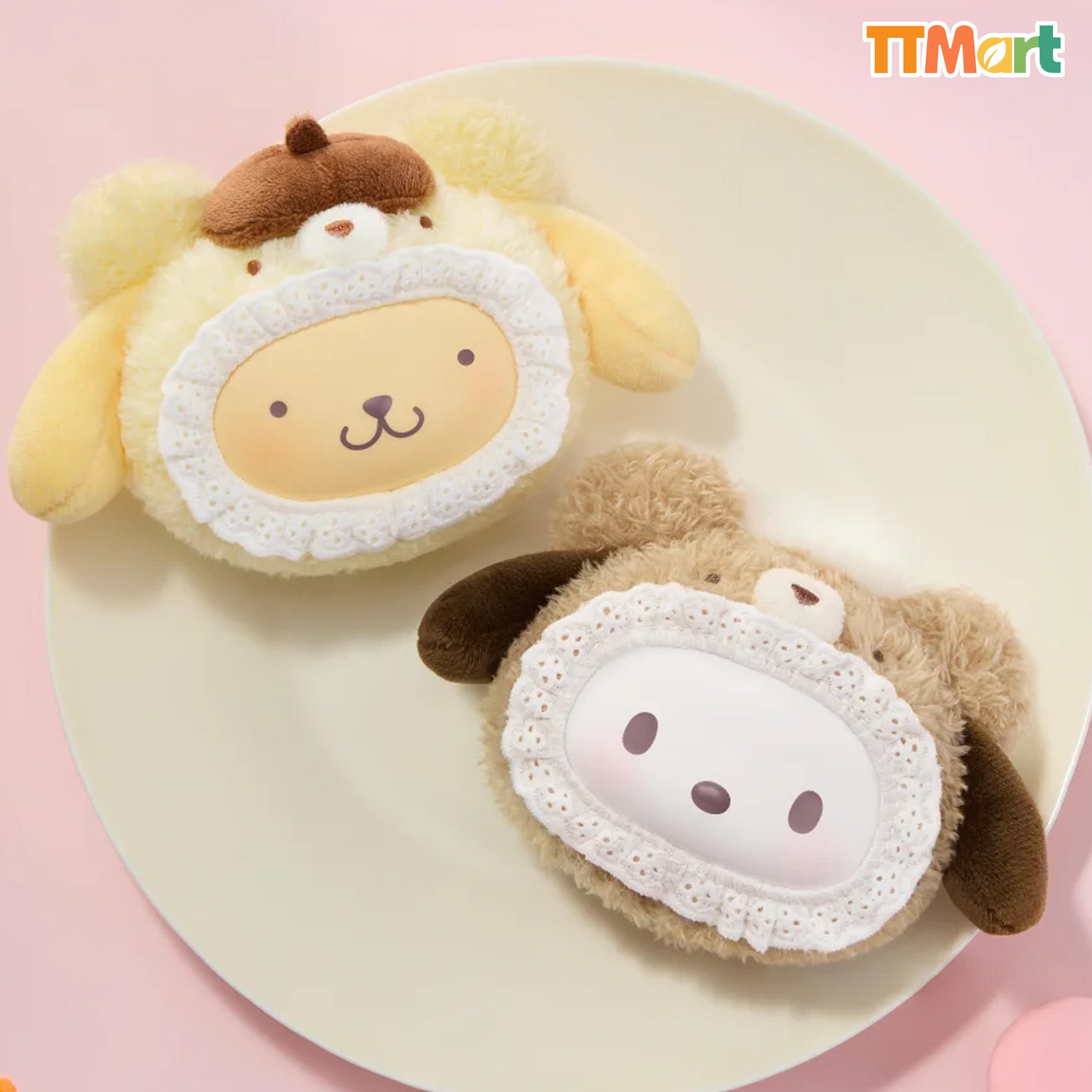 SANRIO Fluffy Teddy Bear Plush Pendant Series Blind Box