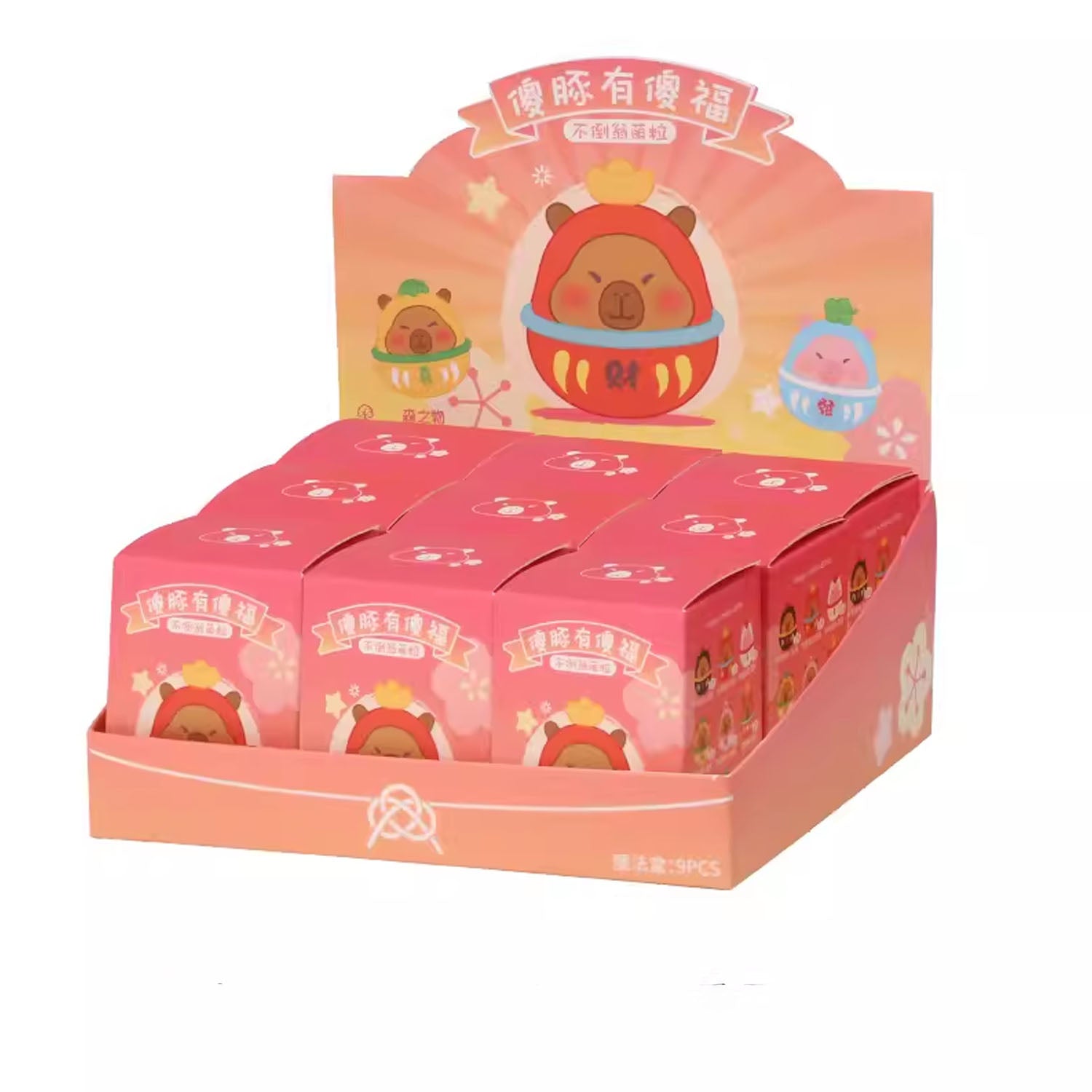 Silly Capibara Daruma Bean Series Blind Box