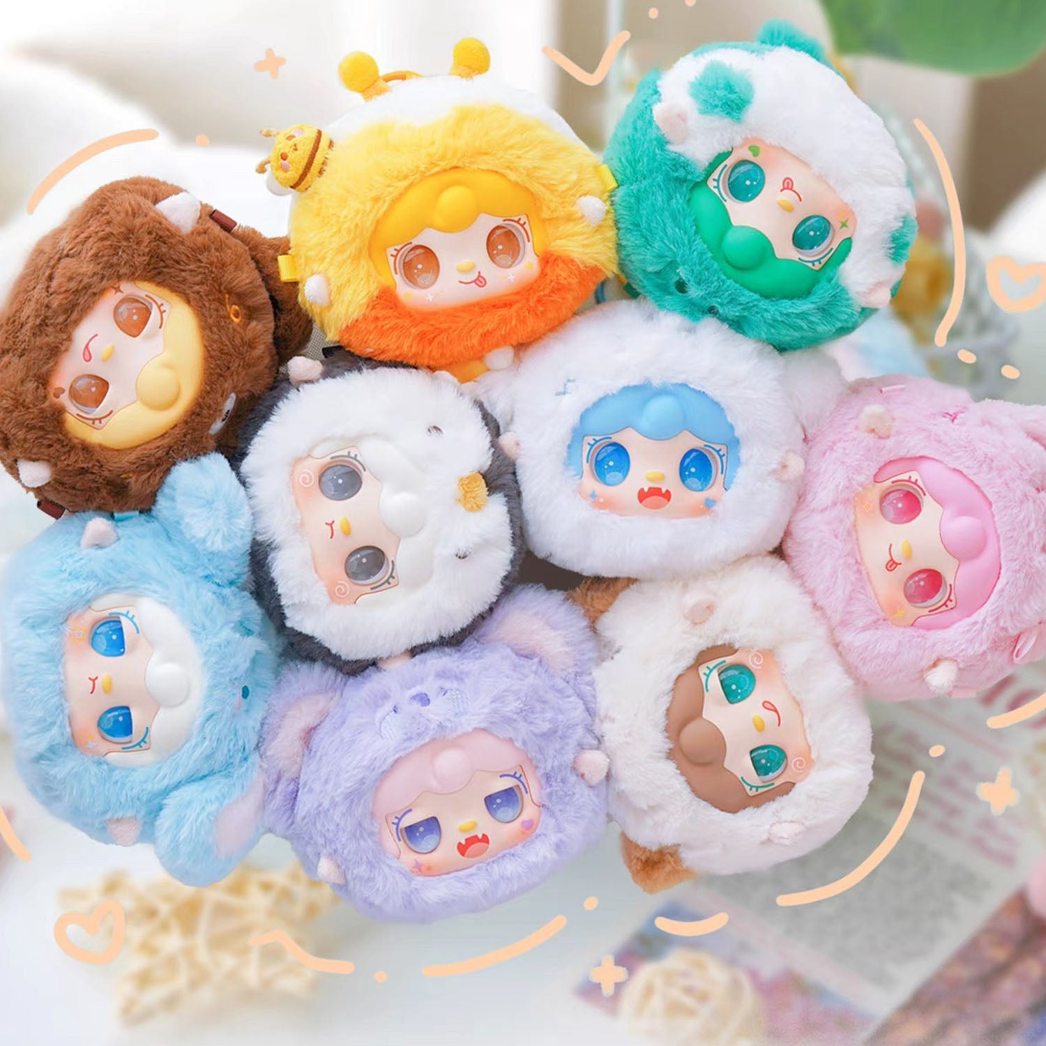 YOOKI V1 First Generation Cute Mix Pass Plush Series Blind Box