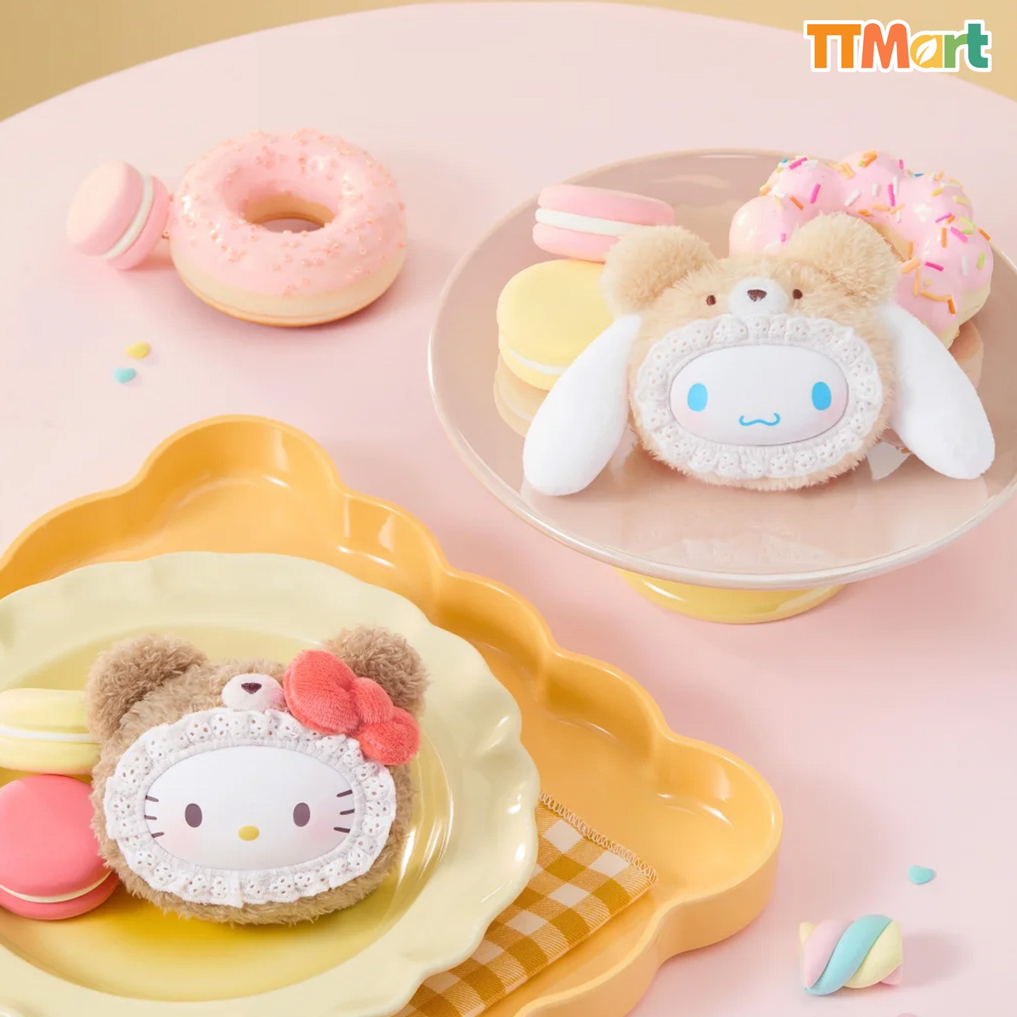 SANRIO Fluffy Teddy Bear Plush Pendant Series Blind Box