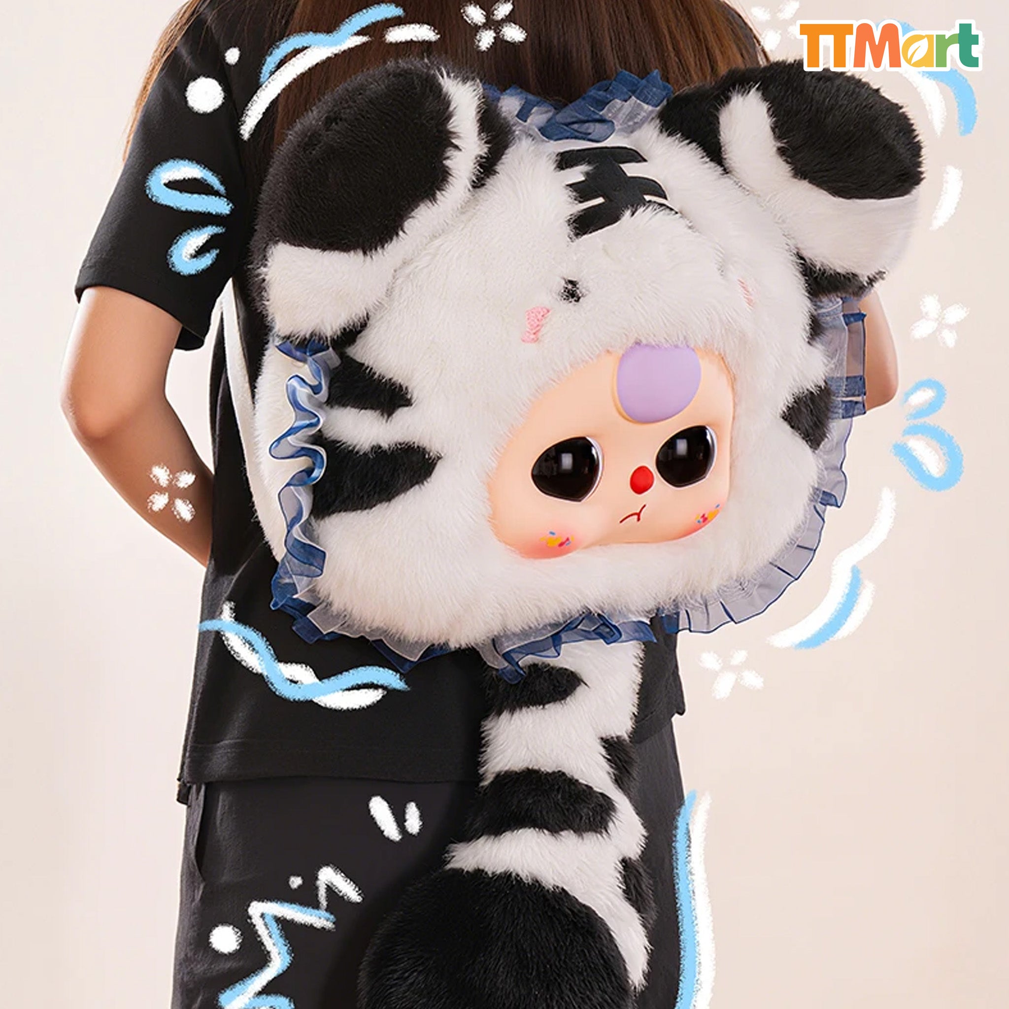 Baby Three 400% Fairy Tale World Backpack Plush Blind Box